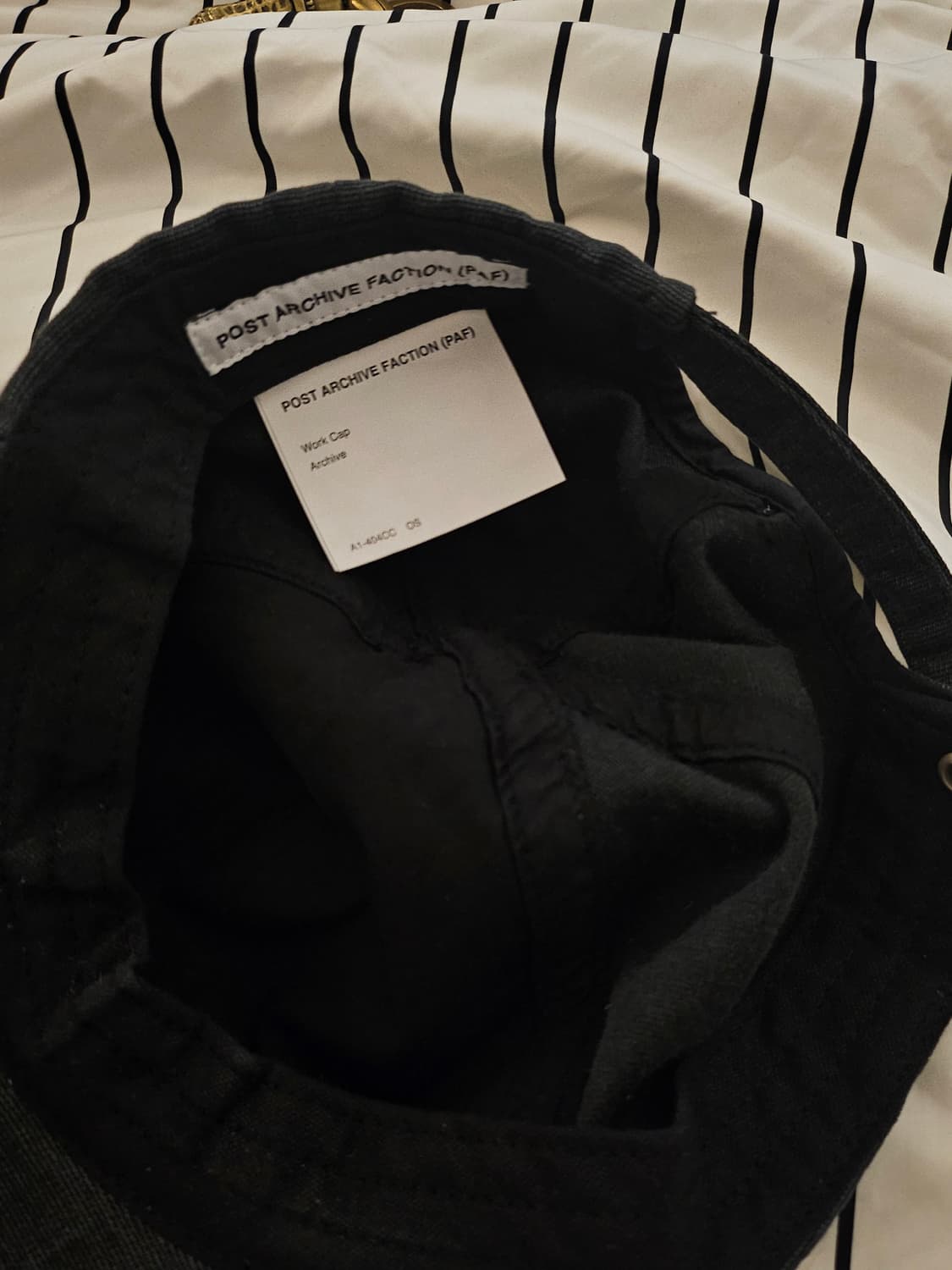 포스트아카이브팩션8.0컬렉션 워크캡 차콜 상품이미지4