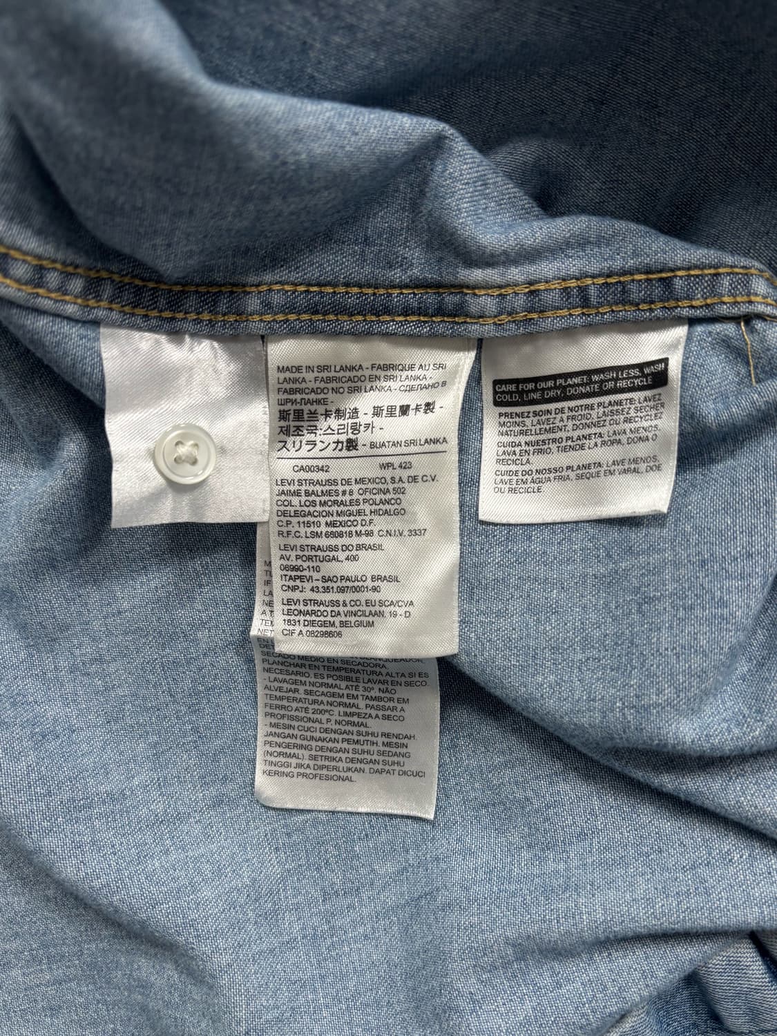 리바이스 웨스턴 데님 셔츠 상품이미지7