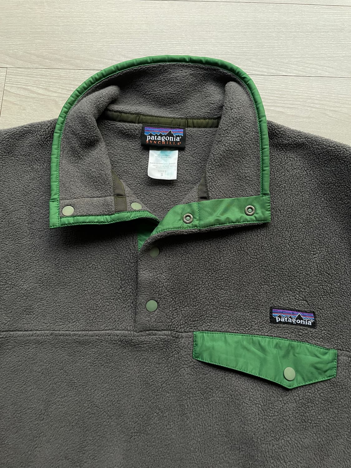 파타고니아 신칠라 그레이 그린 rare patagonia 빈티지 상품이미지4