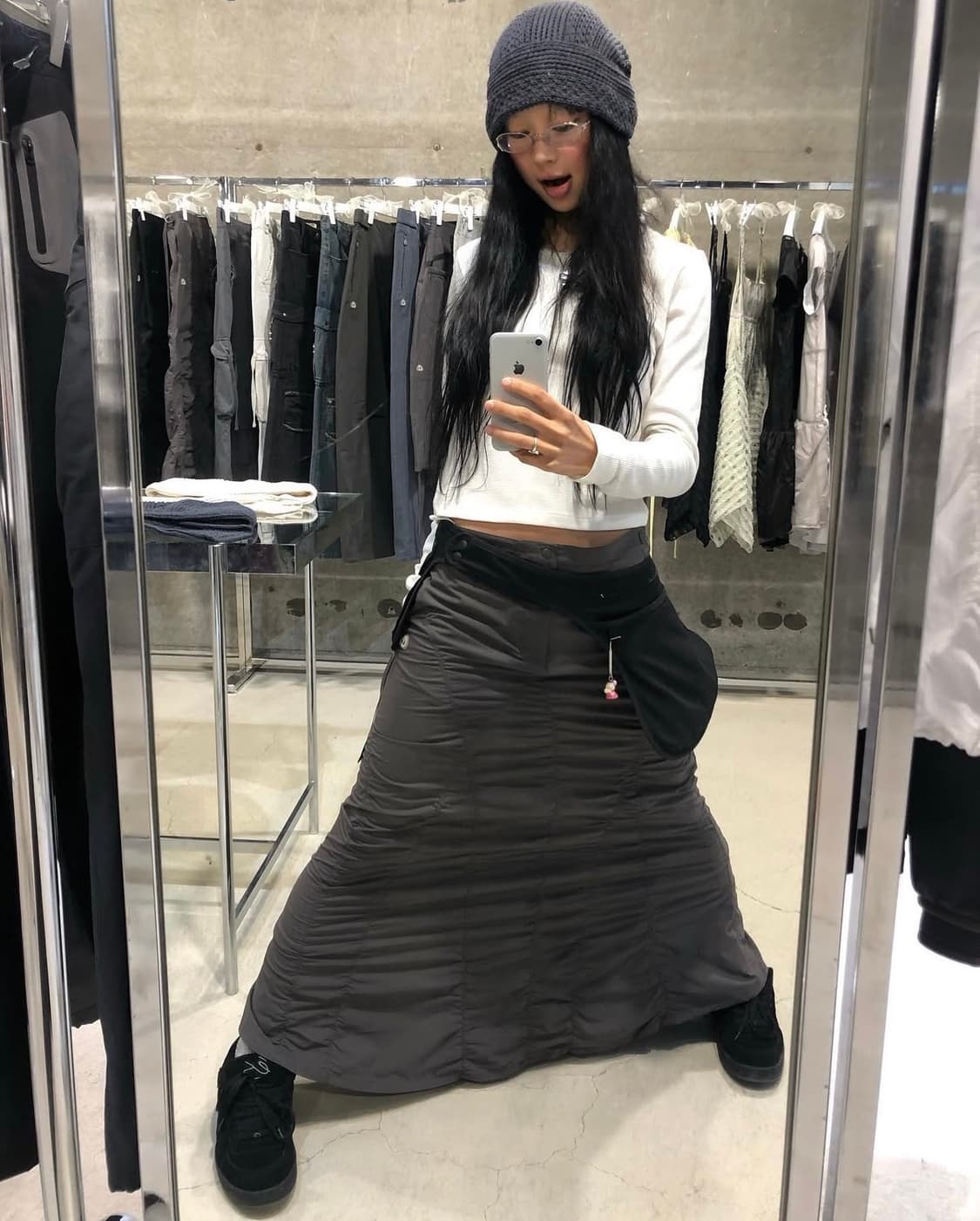 코이세이오 머메이드 스커트 차콜 사이즈 2 상품이미지1