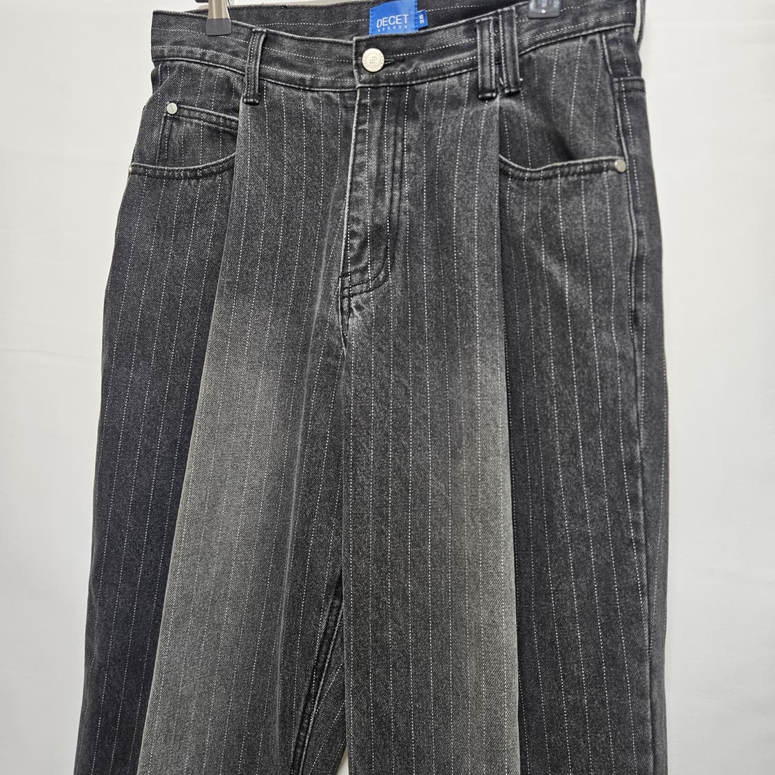 데케트 decet 스트라이프 와이드 데님팬츠 28 상품이미지2