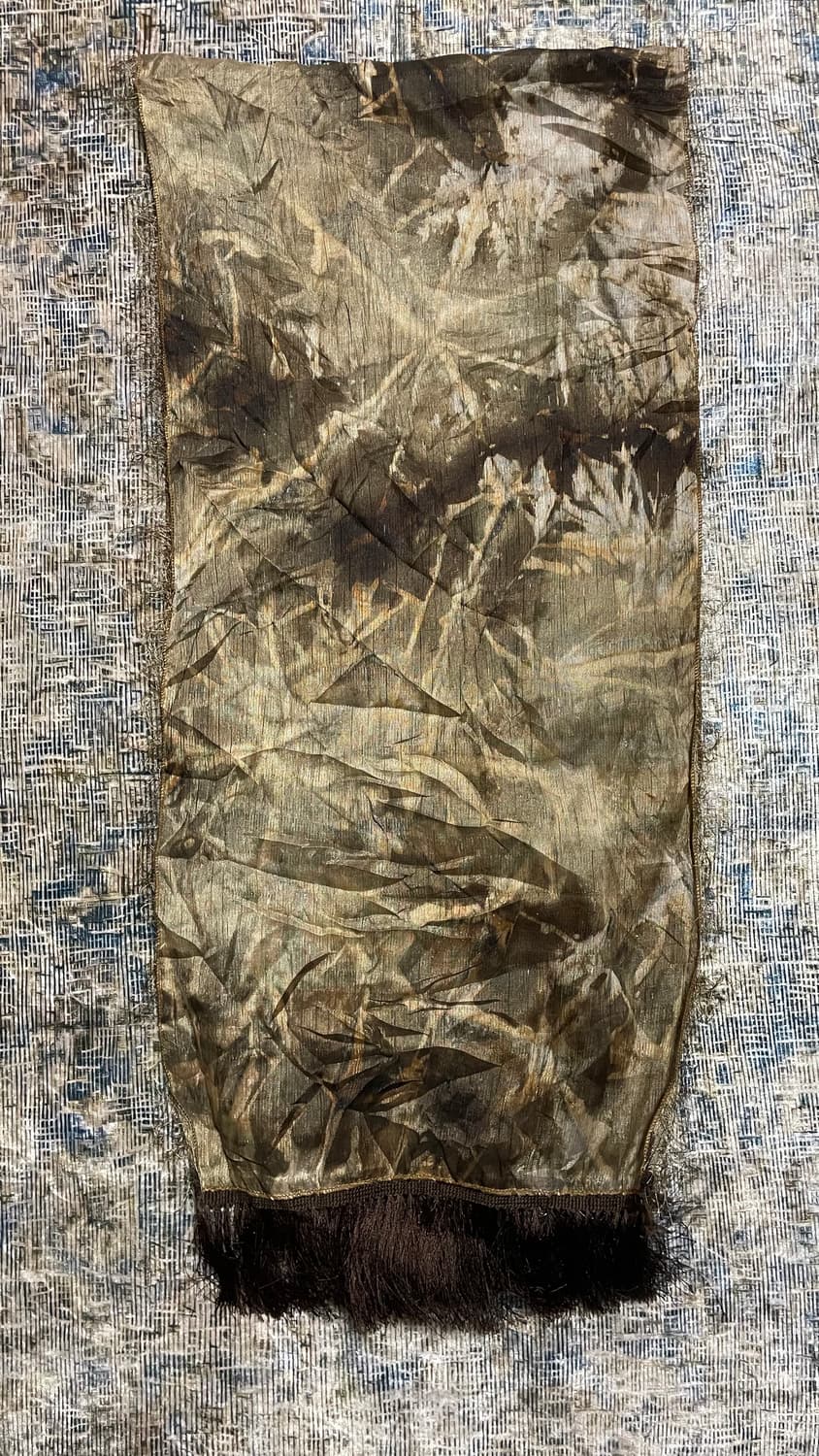 JPN 빈티지 Y2K 모리걸 유니크 수작업 아크 텍스처 스카프 머플러 상품이미지5