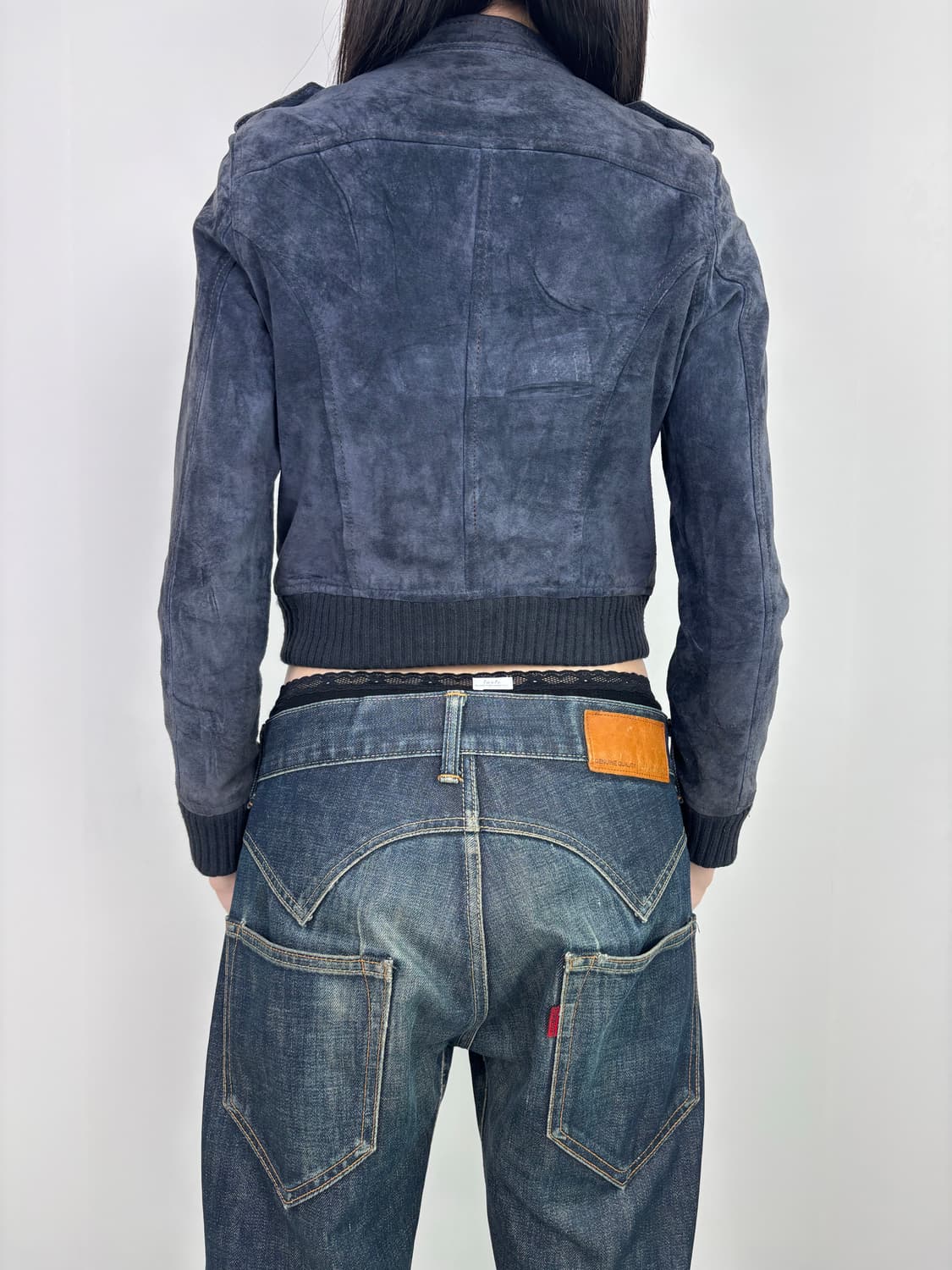 BLUE SUEDE CROP JACKET 상품이미지6