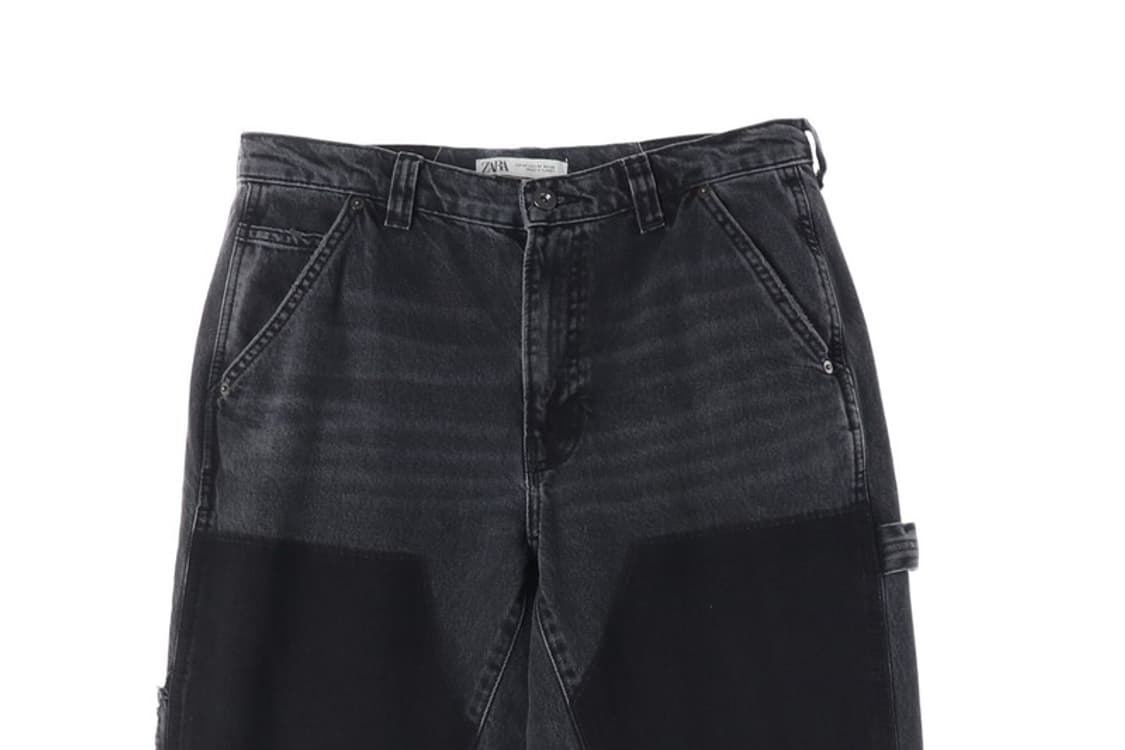 ZARA 페인팅 배색 유니크 데님 팬츠 32 상품이미지3