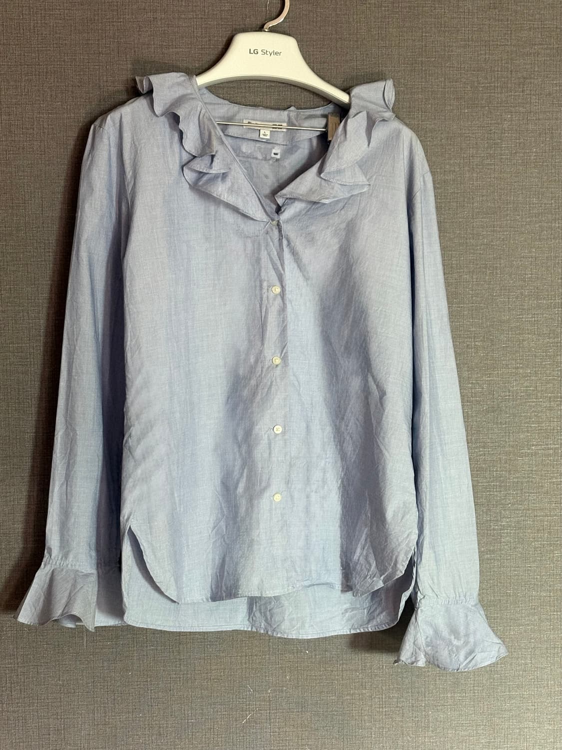 유니클로 X JW 앤더슨 프릴 블라우스 L 상품이미지1