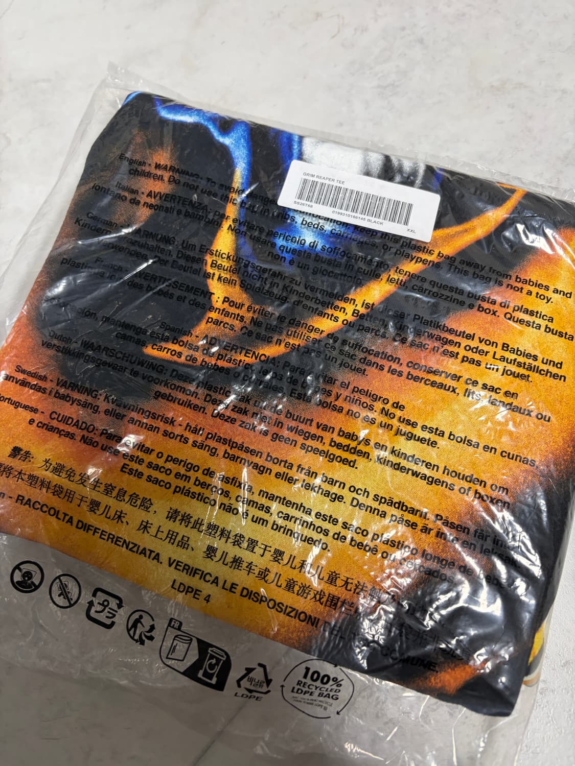 슈프림 그림 리퍼 티셔츠 블랙 - 26SS 상품이미지3