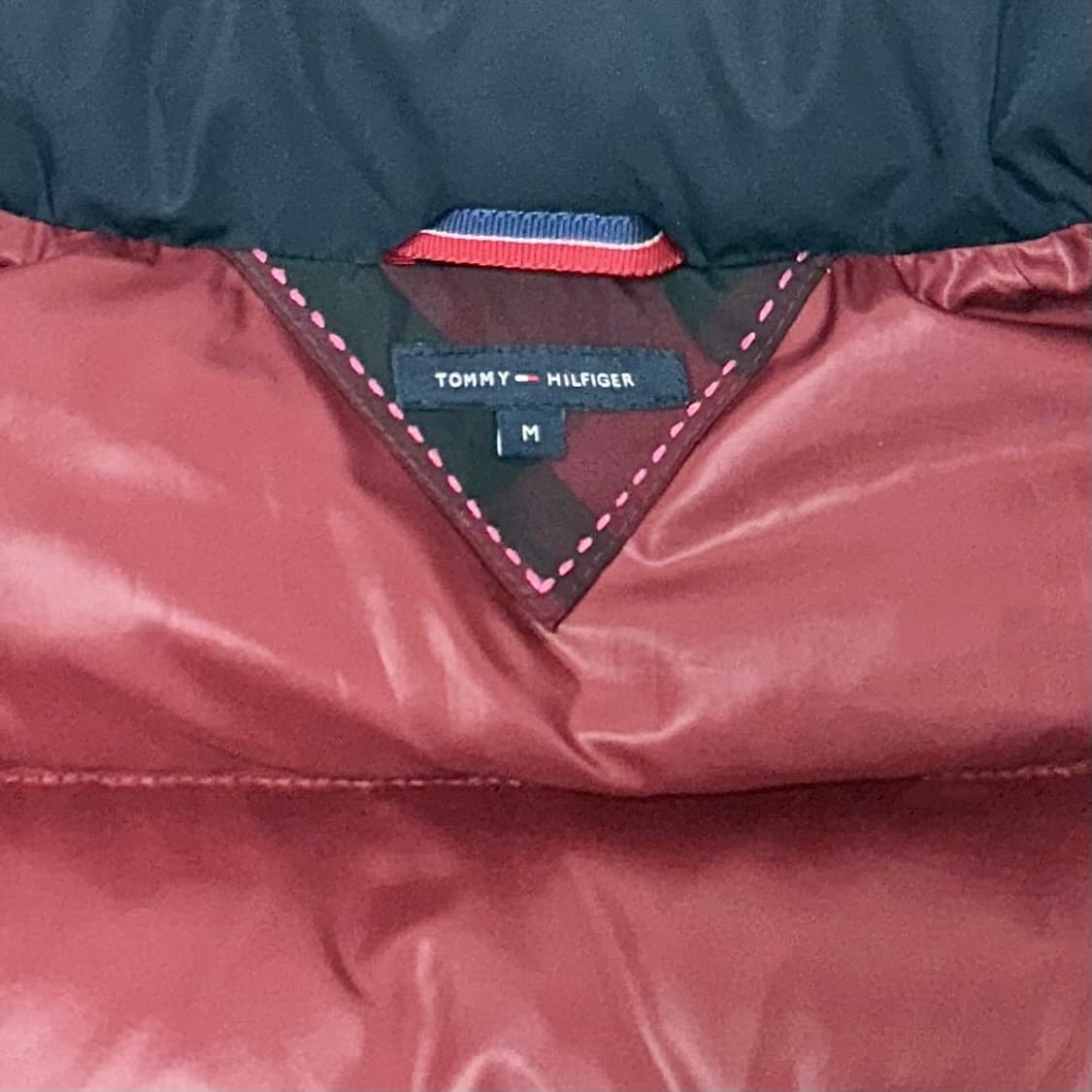 가격제안환영 급처 쿨거시네고)정품) 타미힐피거 패딩 타미 M 버버리 패턴 상품이미지3
