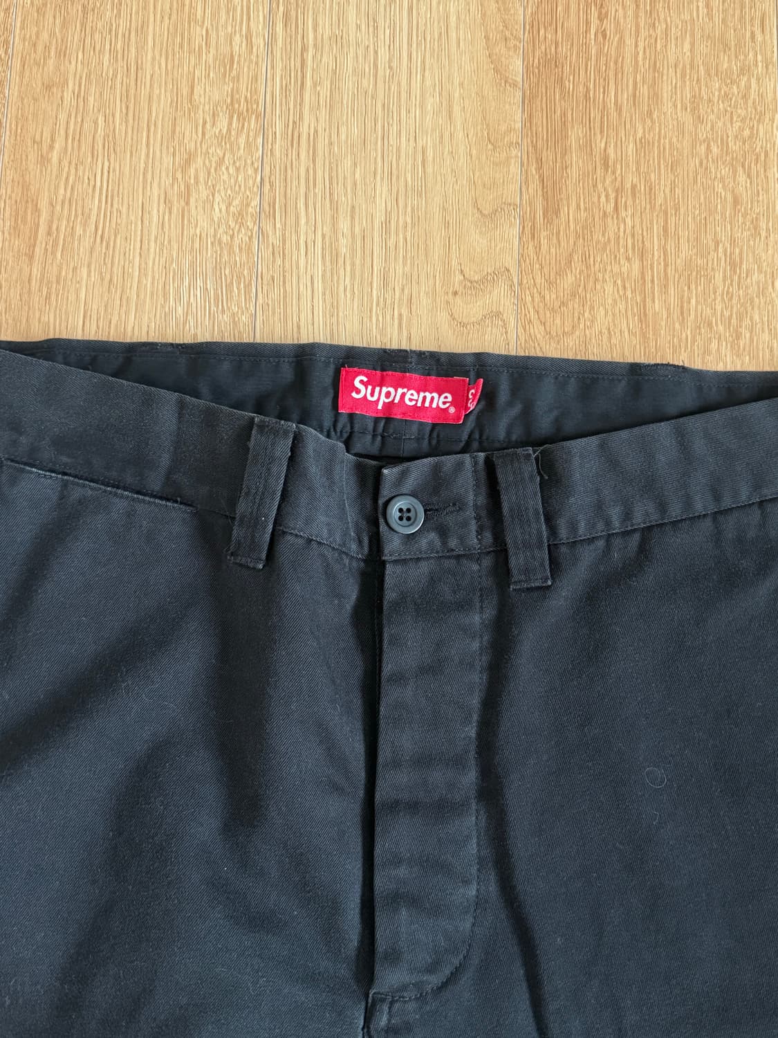 슈프림 크라운 치노팬츠 블랙 상품이미지3