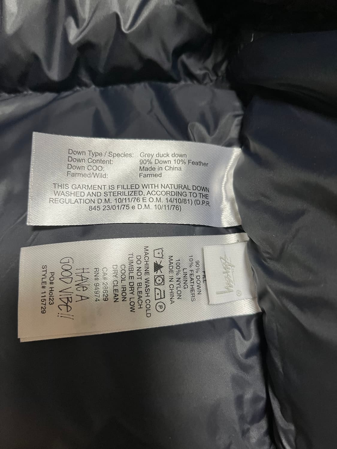 스투시 링클 나일론 다운 푸퍼 블랙 L사이즈 상품이미지6