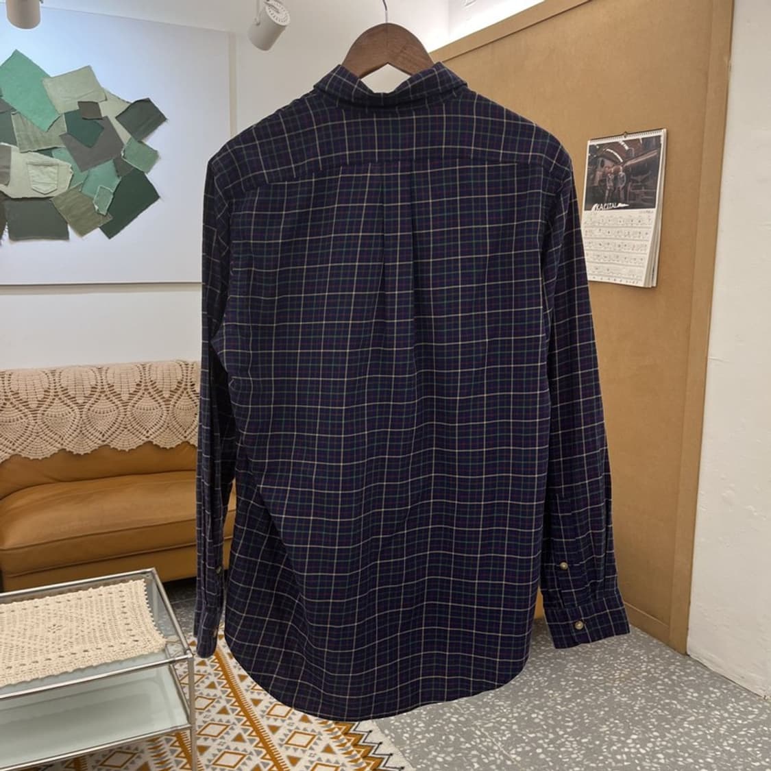 폴로 랄프로렌 올드스쿨 레트로 캐주얼 빈티지 체크 셔츠 M C10522 상품이미지4