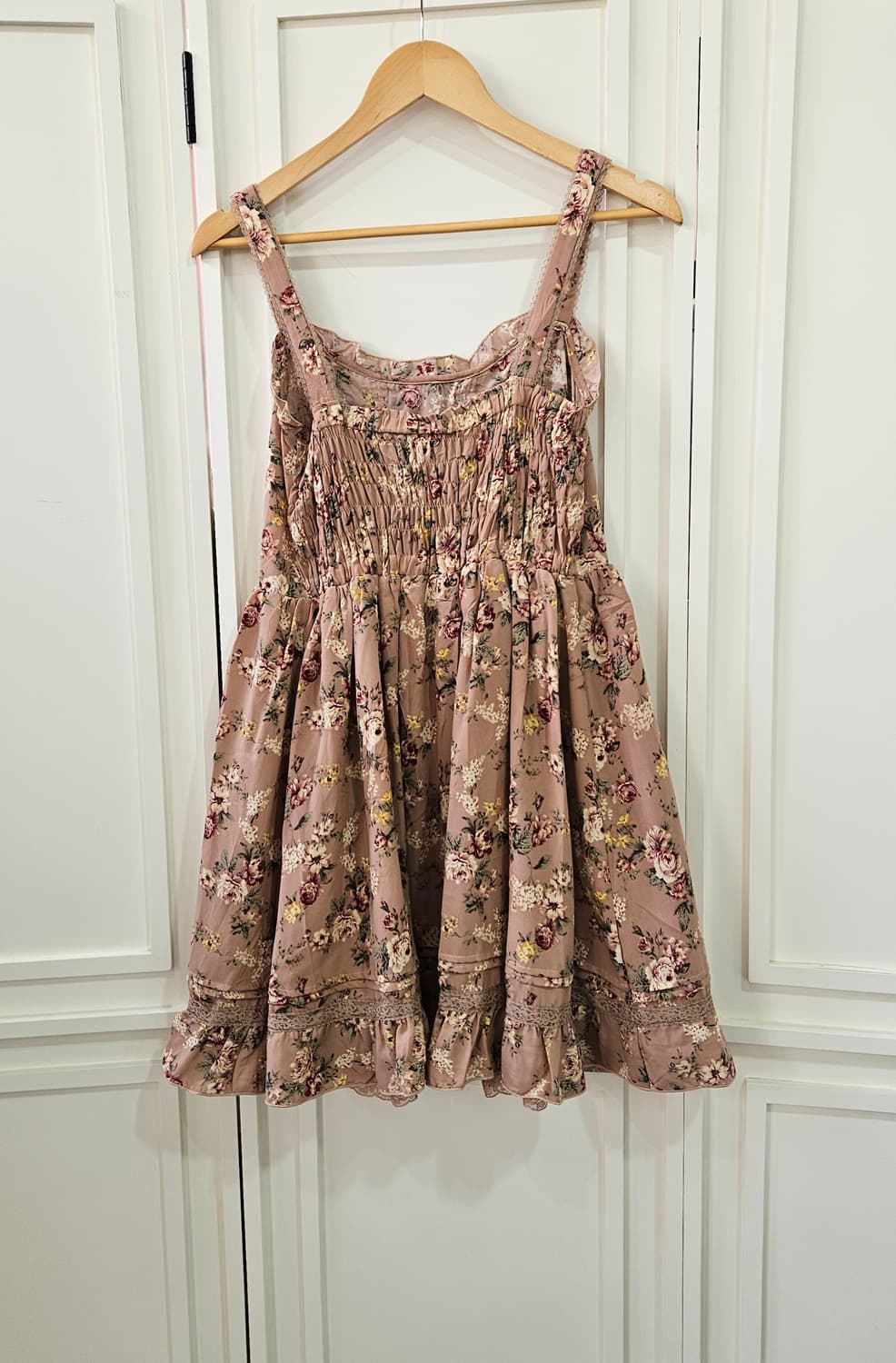 엑시즈팜 로즈 플라워 레이스 원피스 상품이미지6