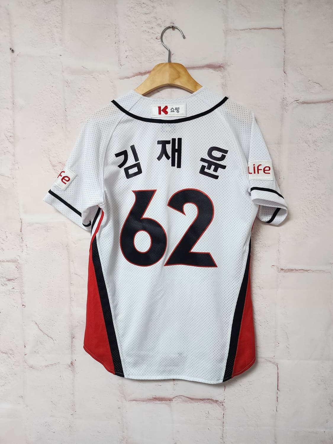 KT Wiz 흰색 야구 유니폼 상품이미지6