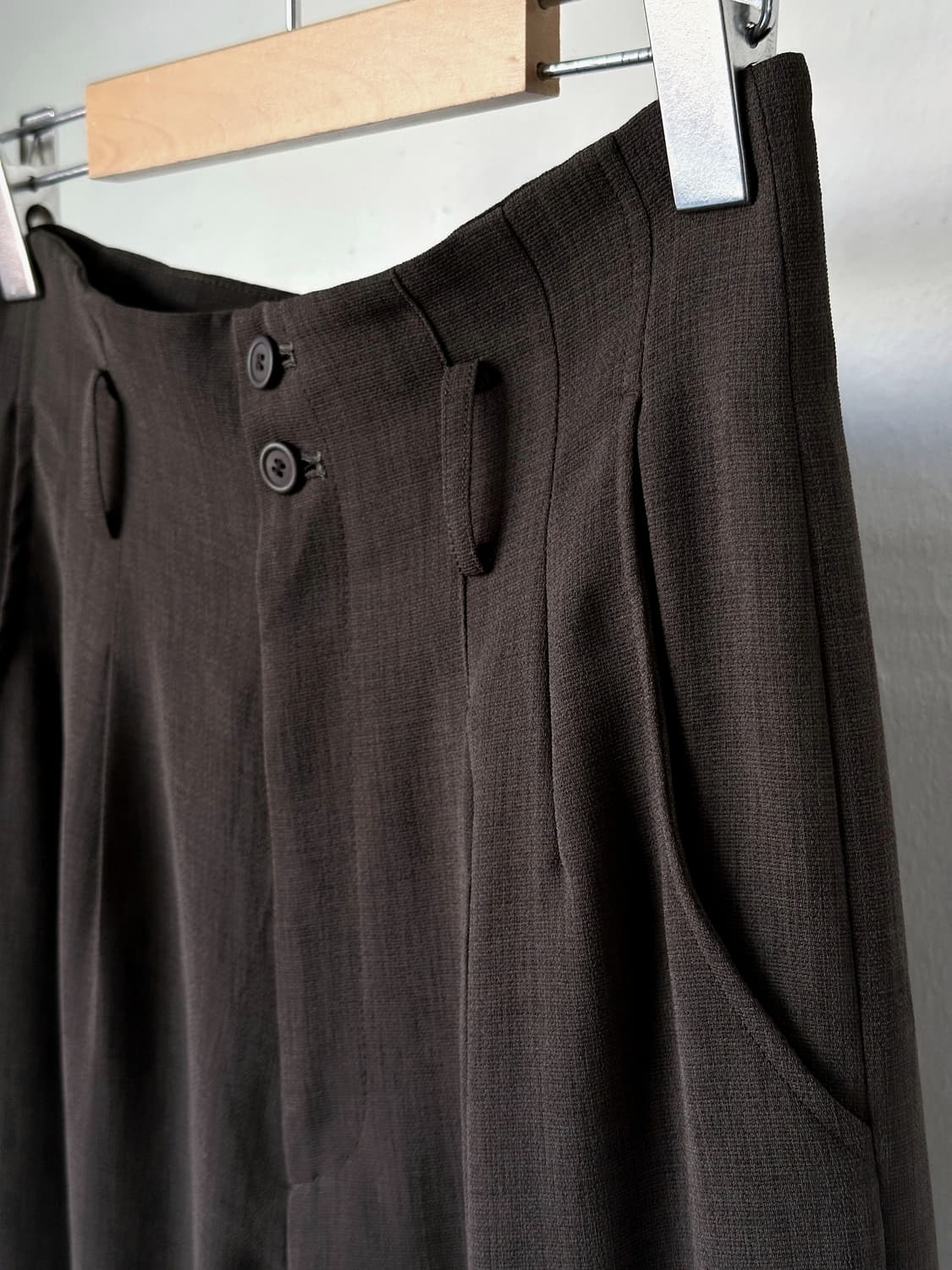  2 pleats high gauge poly trousers 상품이미지6