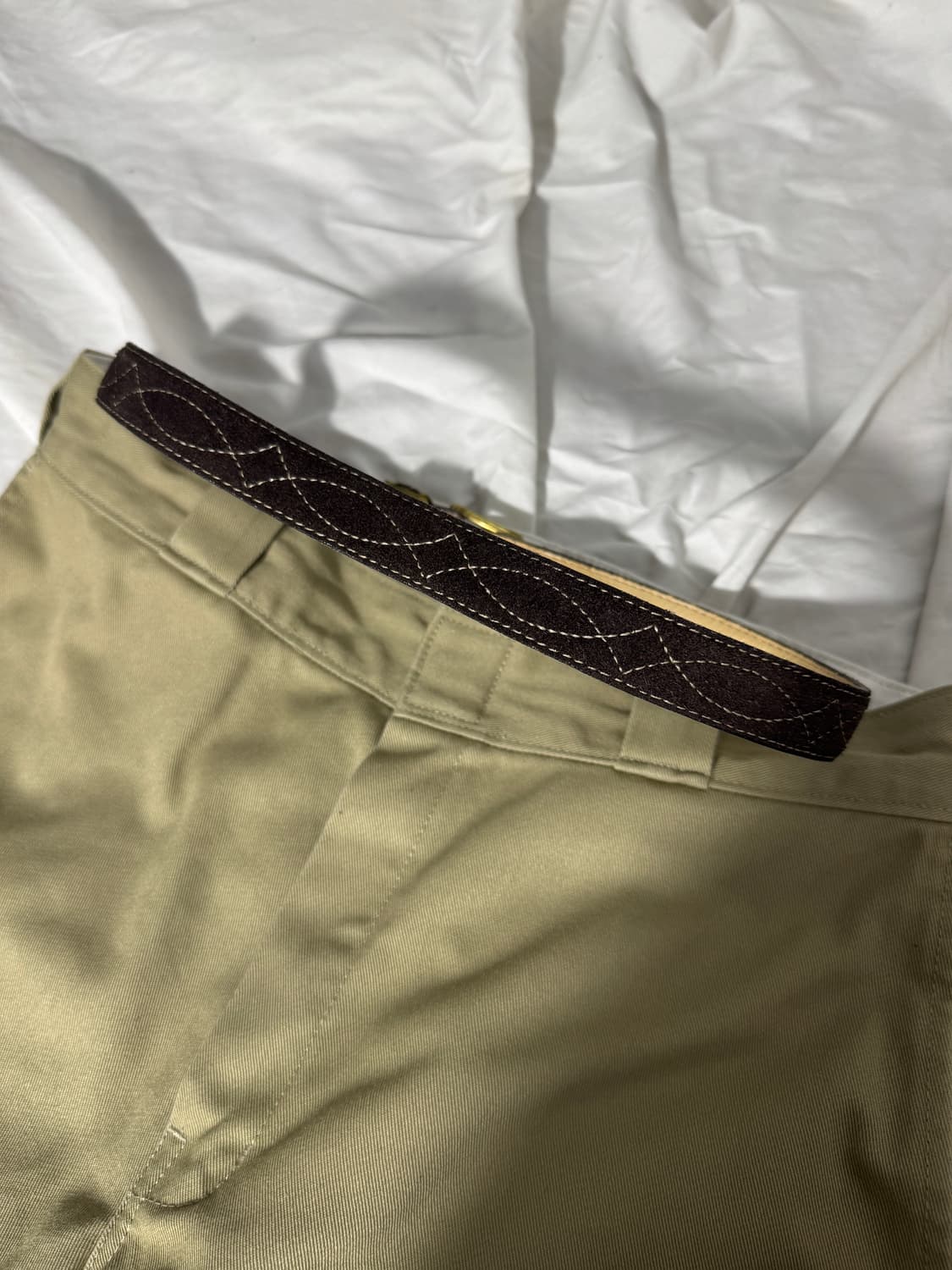 빈티지 스웨이드 웨스턴 스티치 벨트 상품이미지3