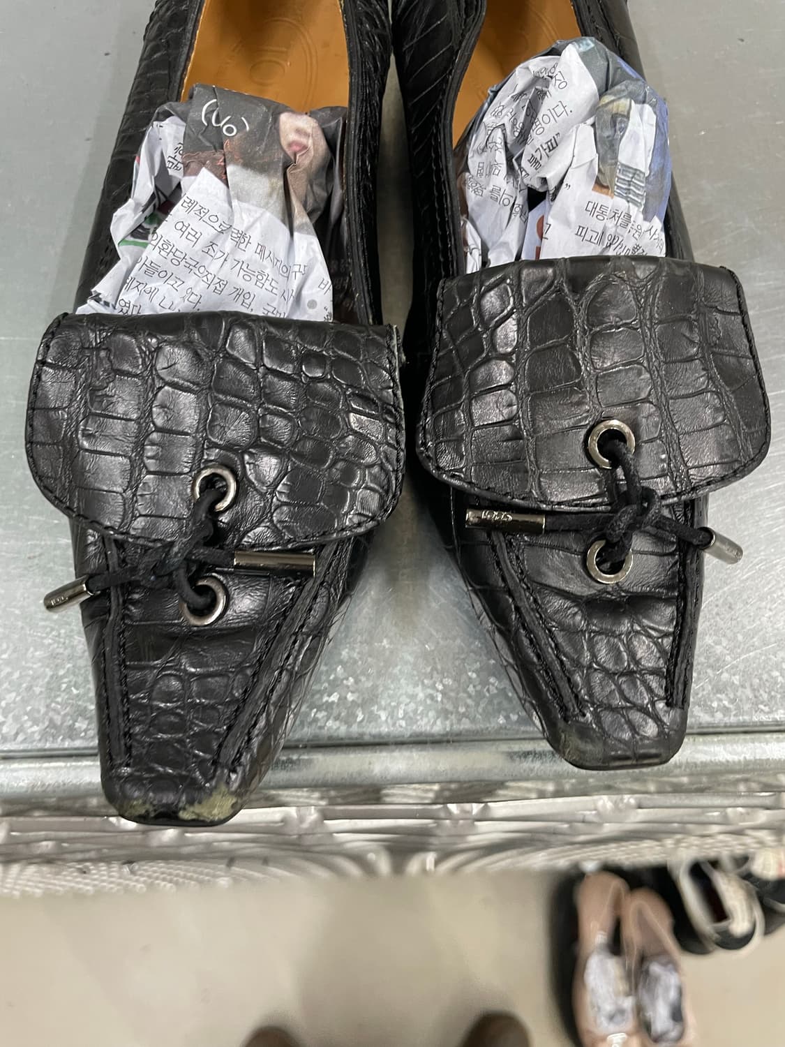 토즈 레더 로퍼 블랙 37.5  상품이미지8