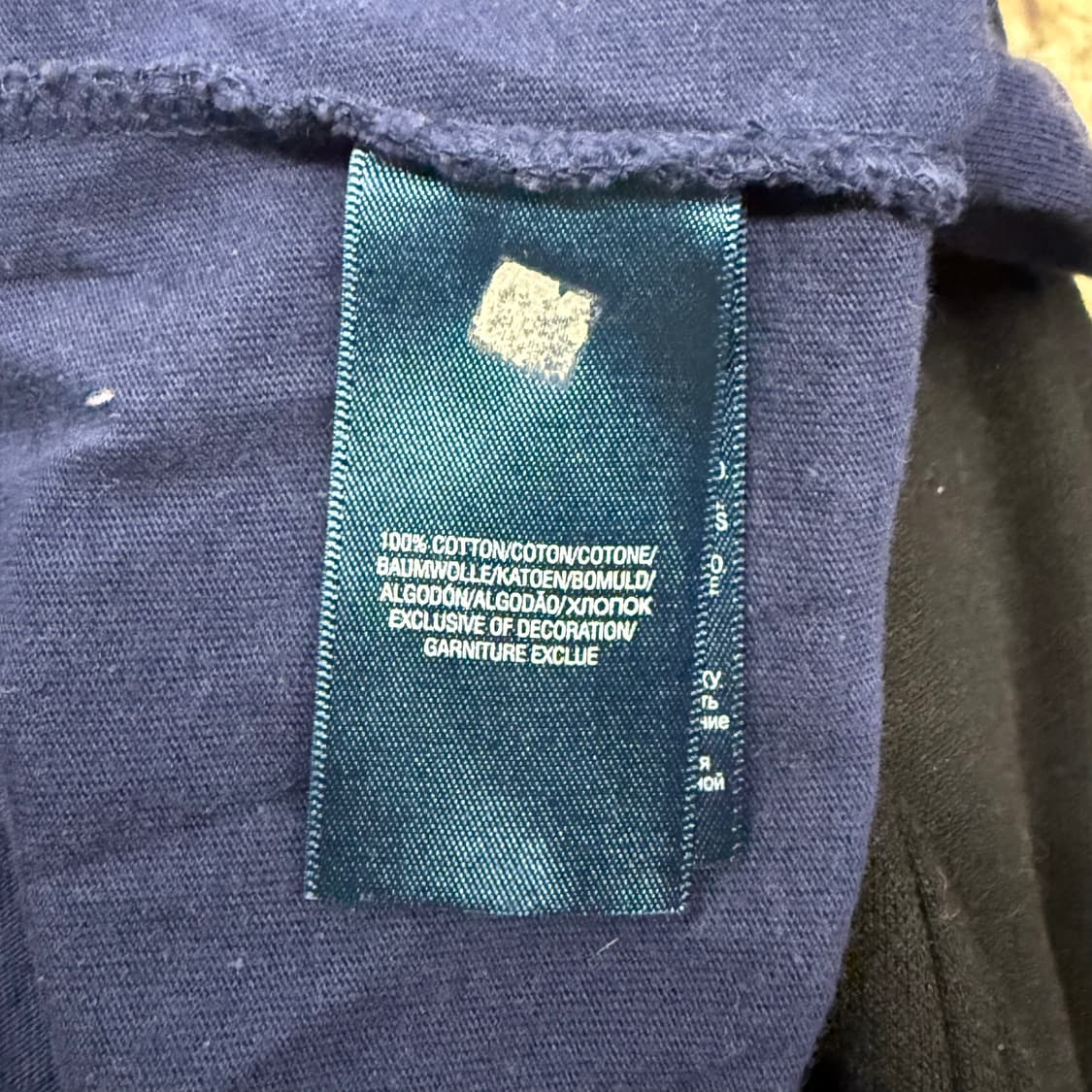 폴로 랄프로렌 네이비 옐로우 레터링 롱슬리브  상품이미지6