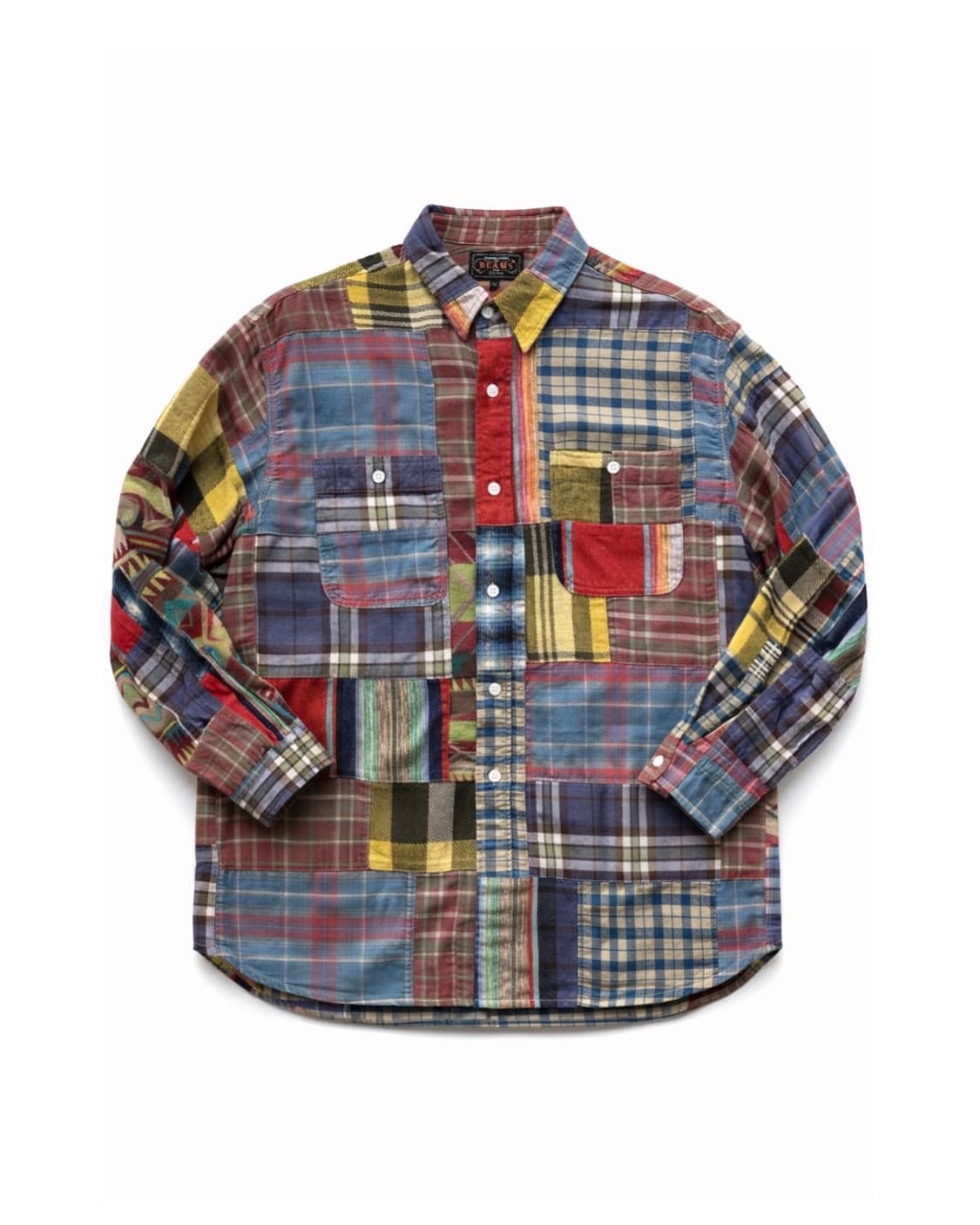 빔즈플러스 리얼 패치워크 워크 셔츠 상품이미지1