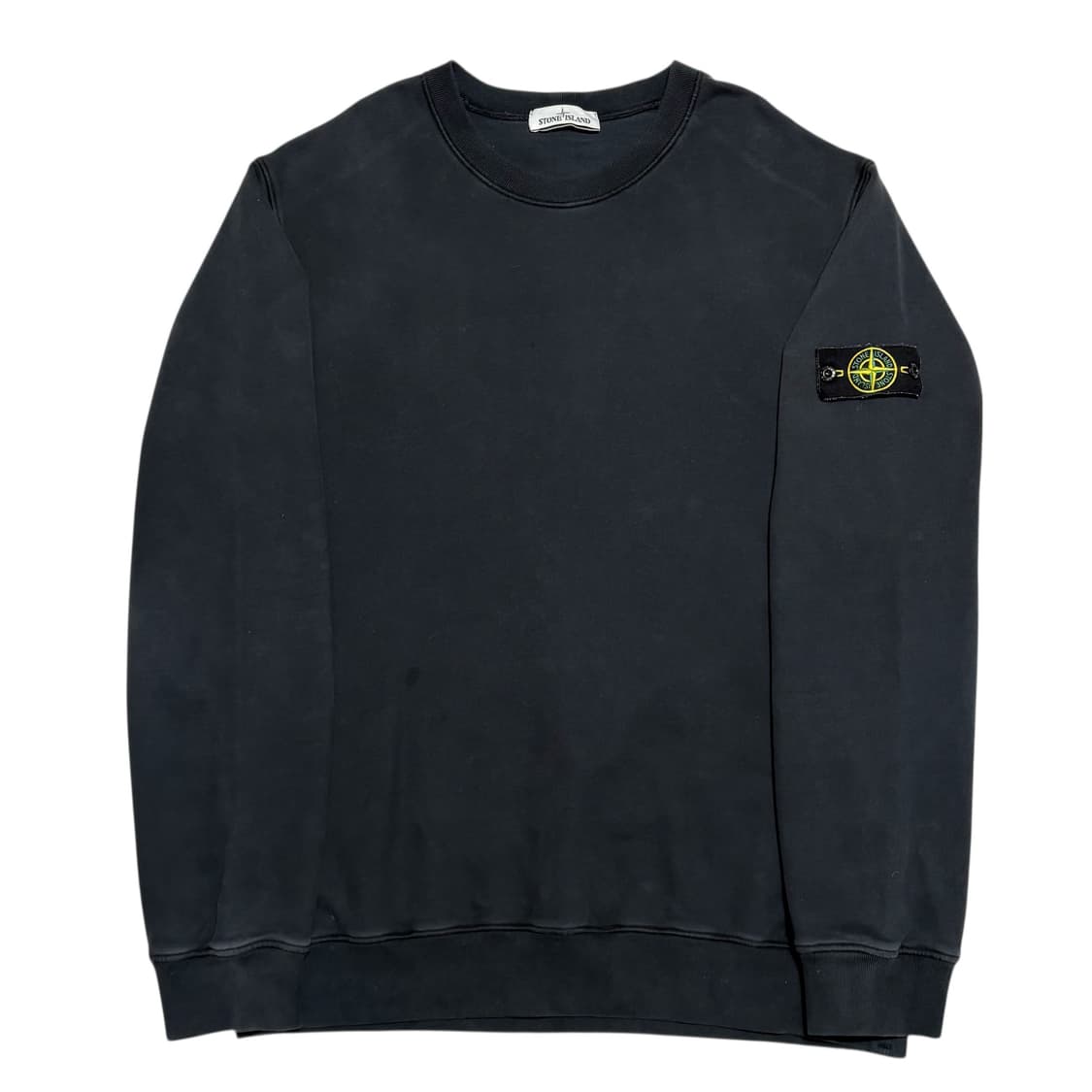 Stone Island 패치와펜 라운드넥 블랙 맨투맨 상품이미지1