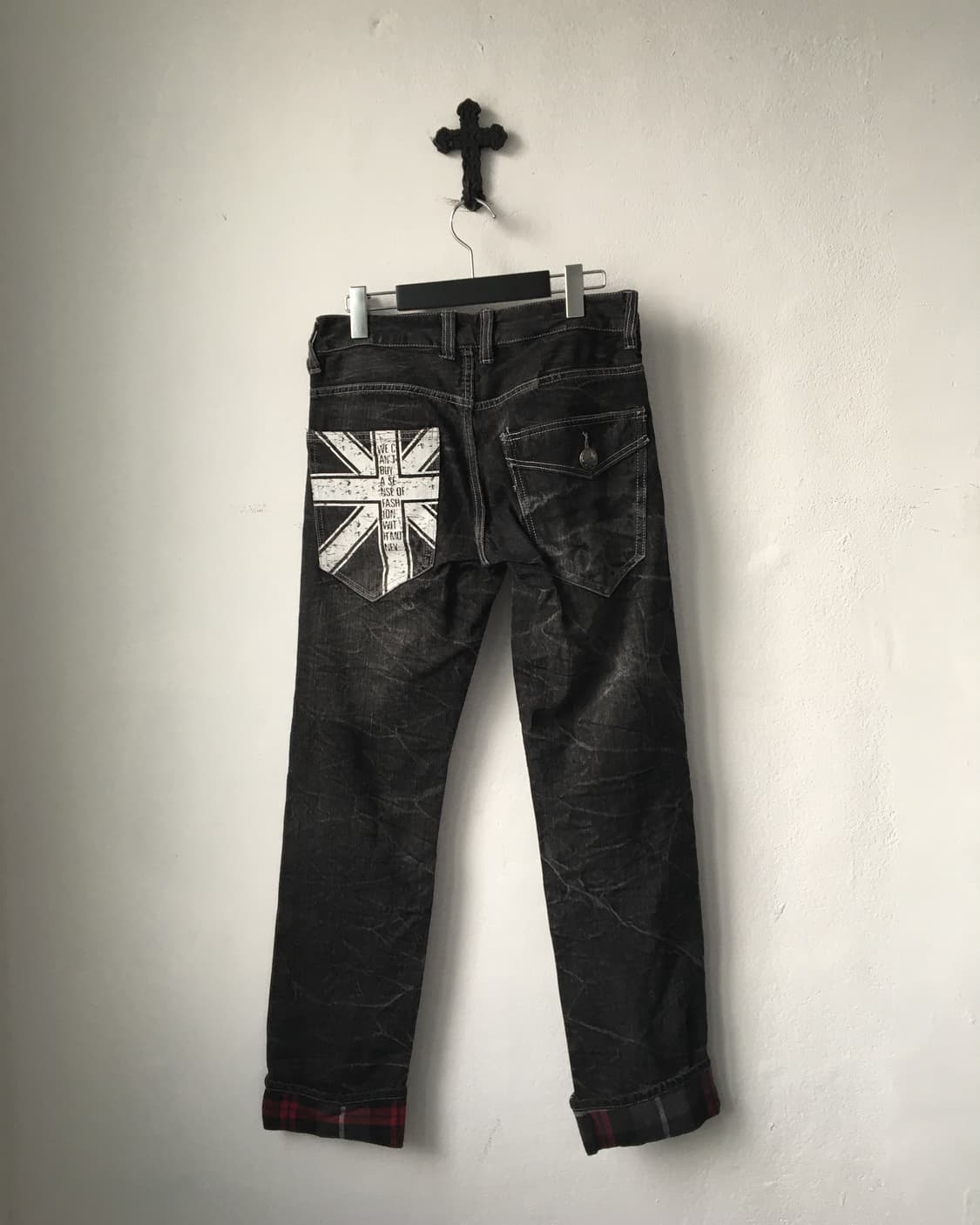Printing point washing denim pants 상품이미지3