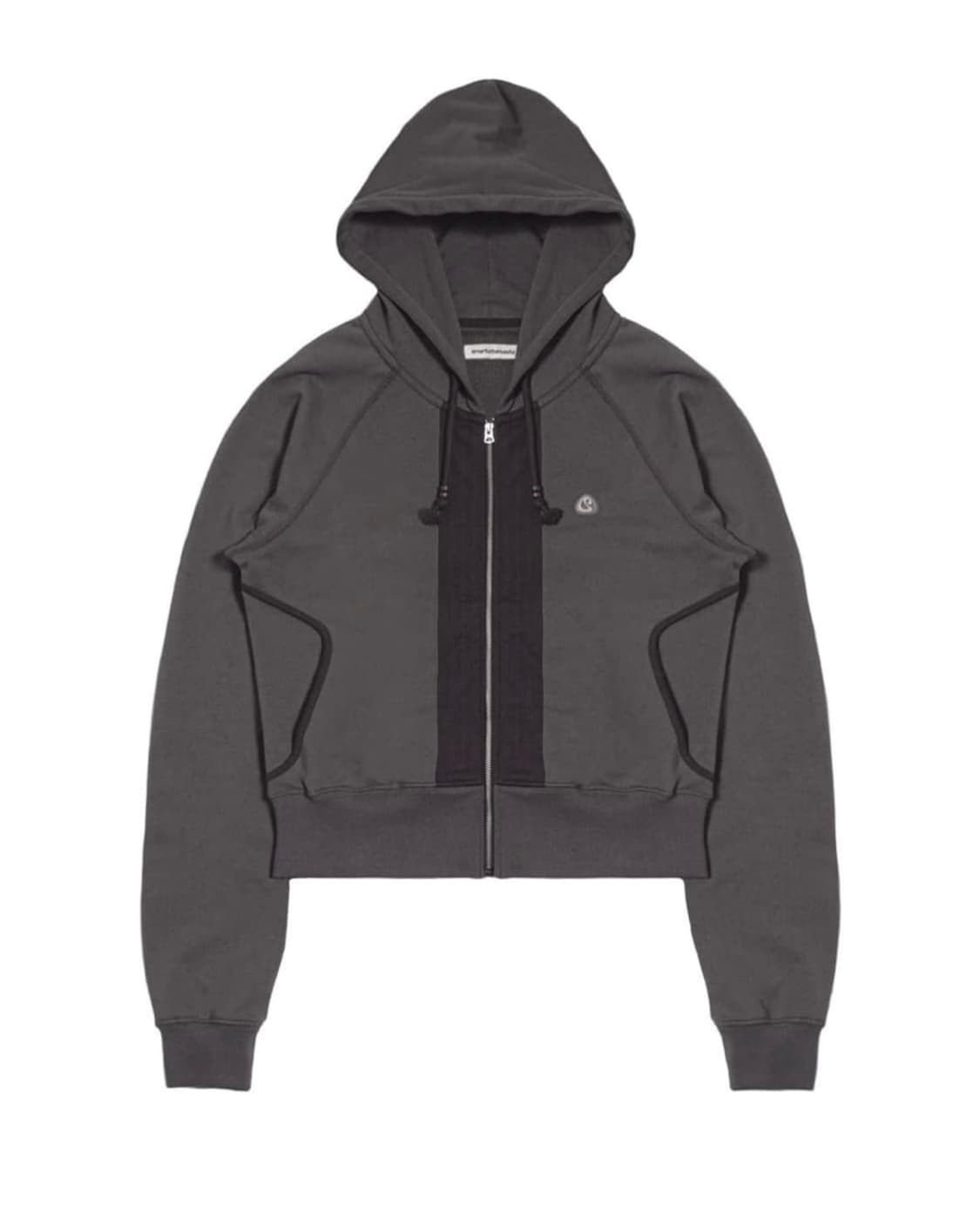 스마트어반유즈풀 SUU 코이세이오 퍼커링 후드집업 차콜색상 상품이미지1