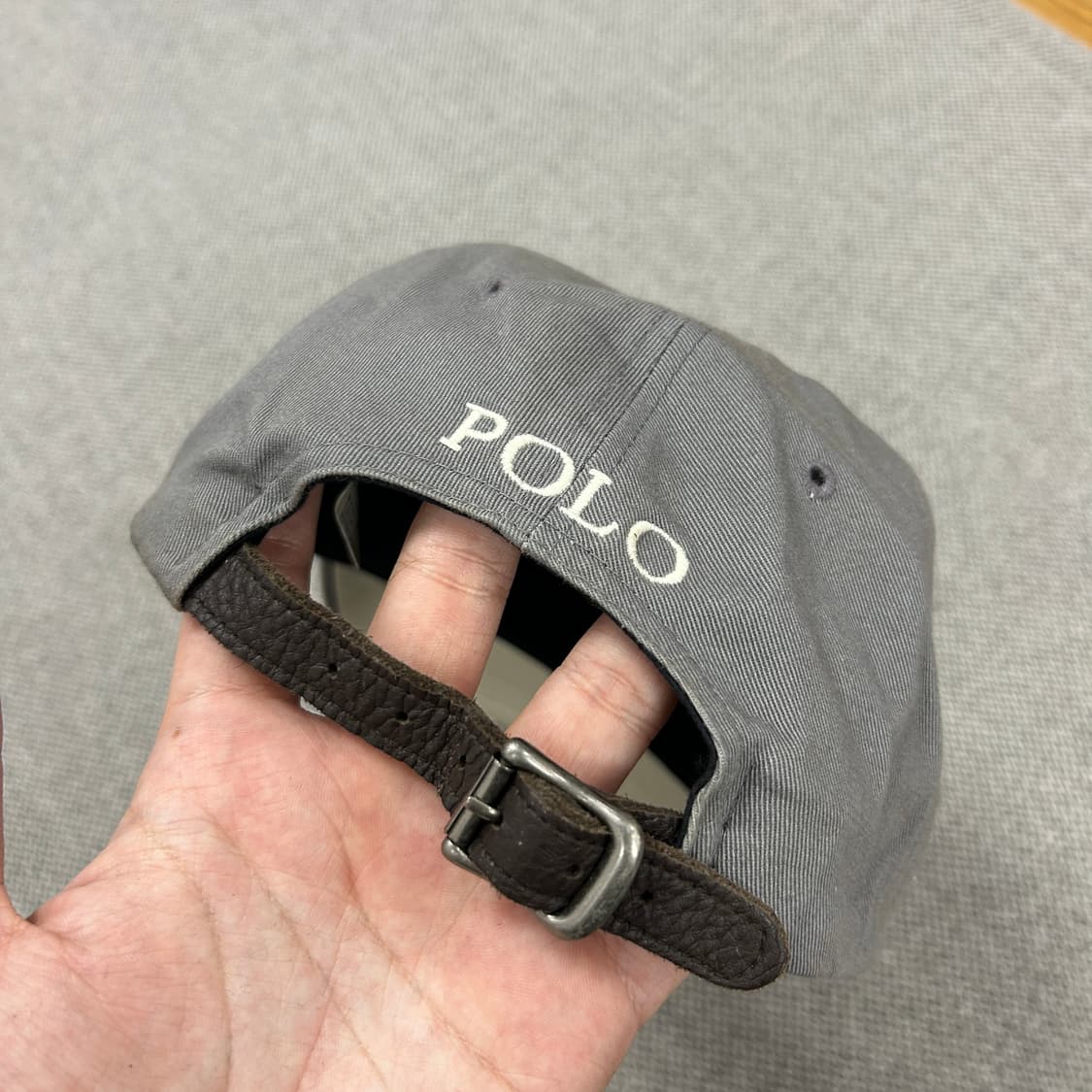 폴로 그레이 스몰포니 볼캡 상품이미지4