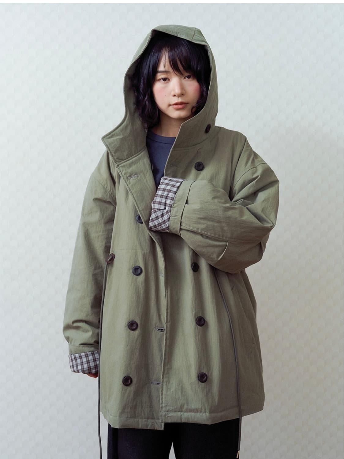 오피쉬 개횬 야상 카키 상품이미지2