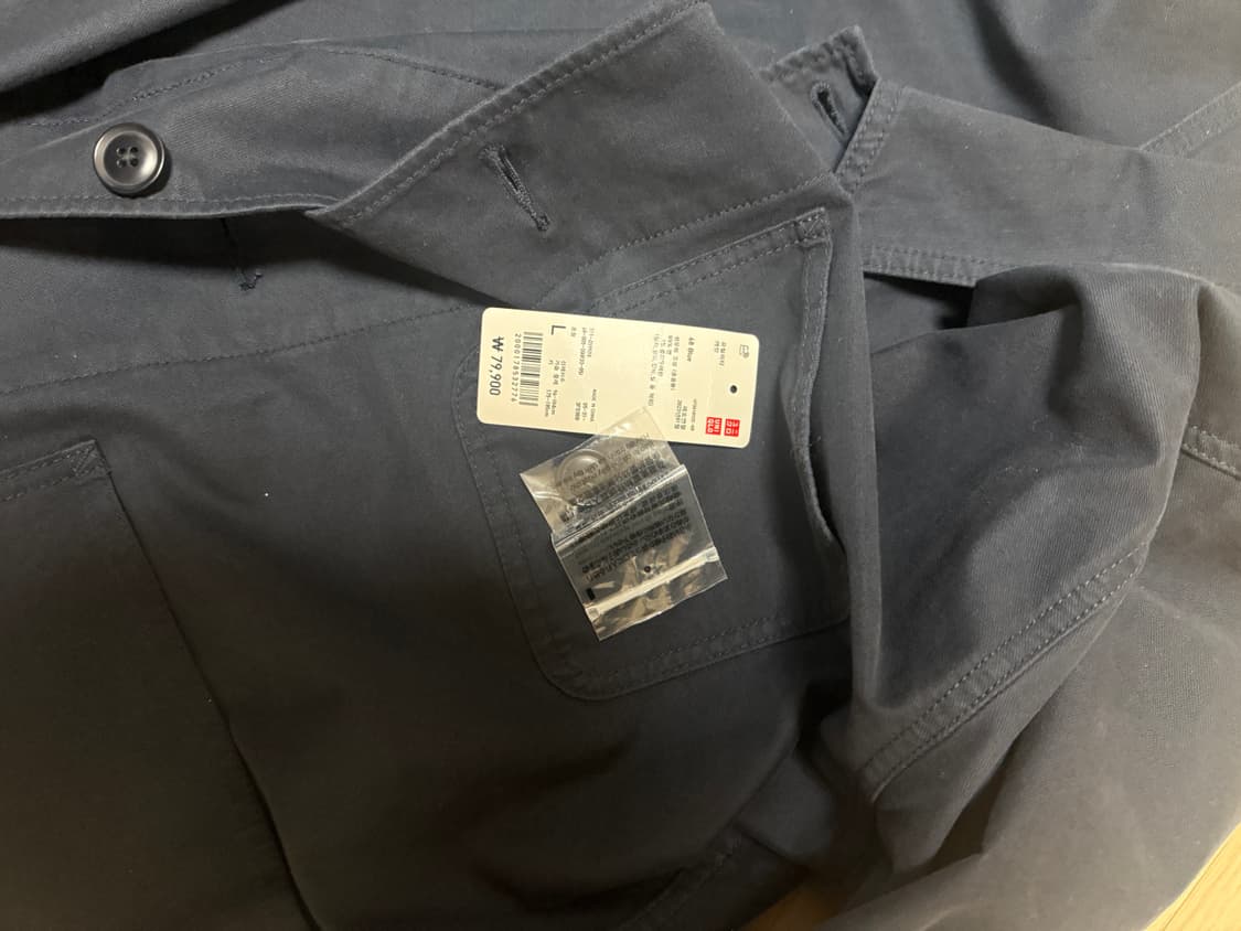 L) 48,000원 유니클로 유틸리티 재킷 자켓 네이비 22fw 상품이미지5