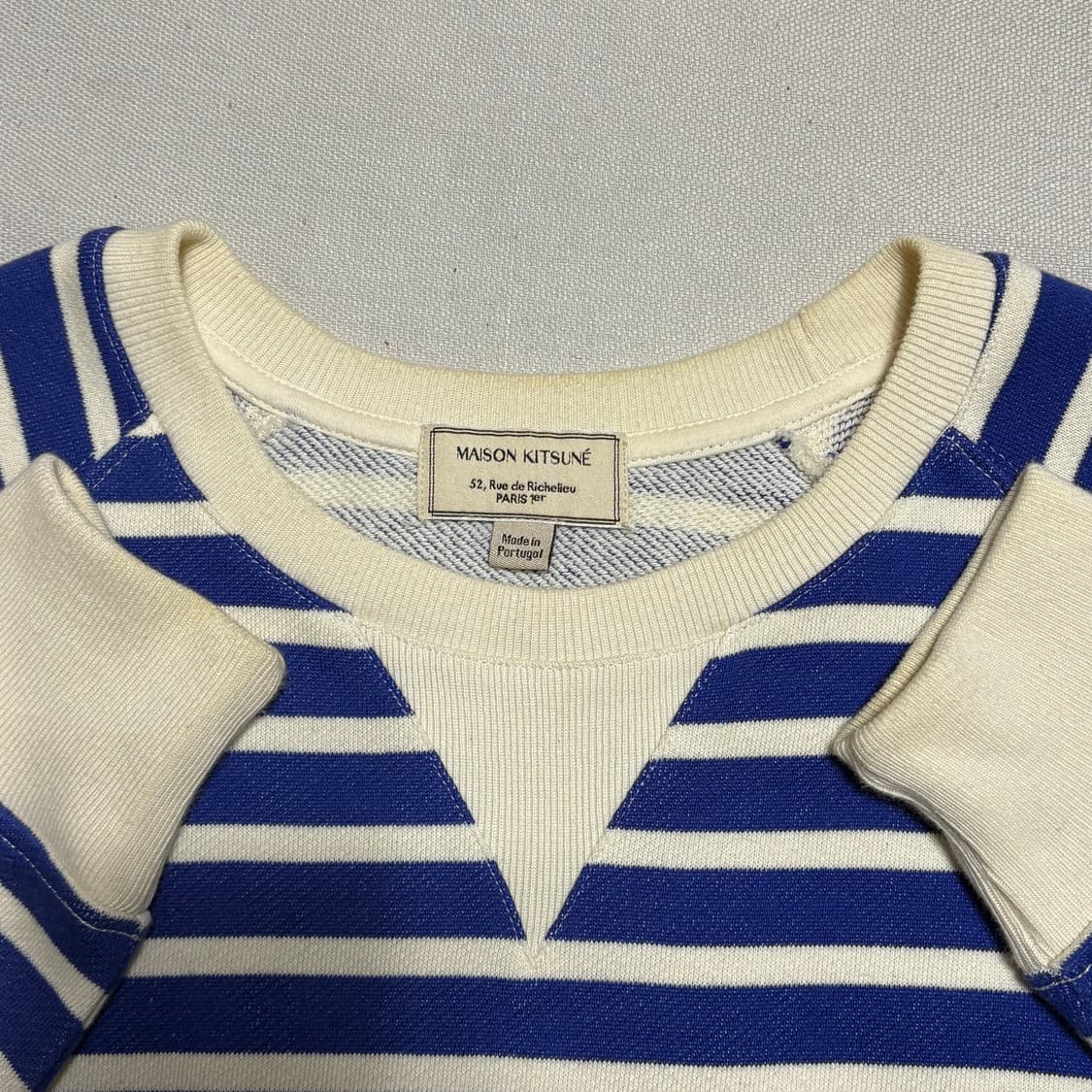 52 메종 키츠네 팔레 로얄 스트라이프 맨투맨 상품이미지7