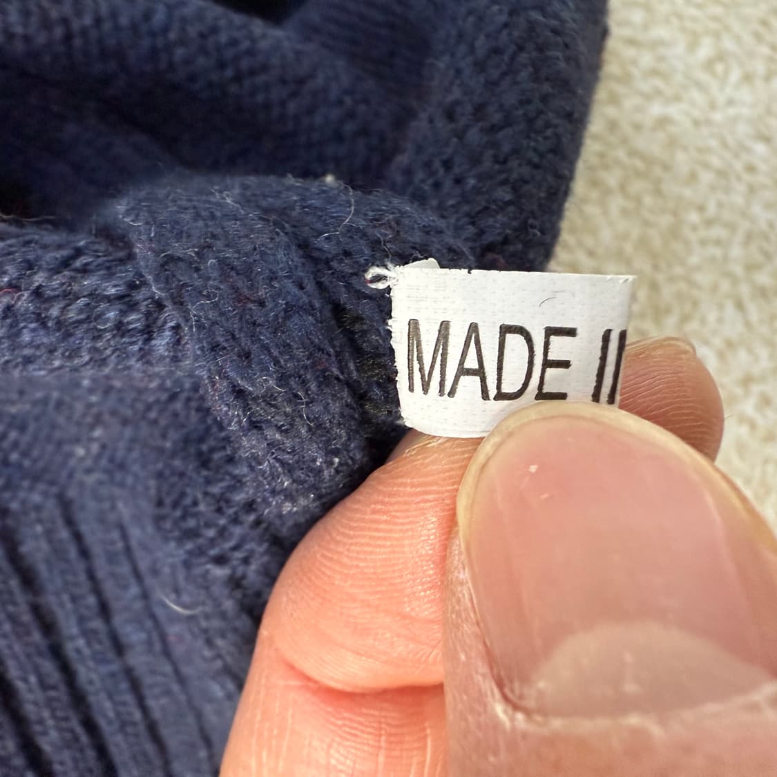 [실측확인] 빈티지 사슴 니트 스웨터 0119T1 상품이미지3