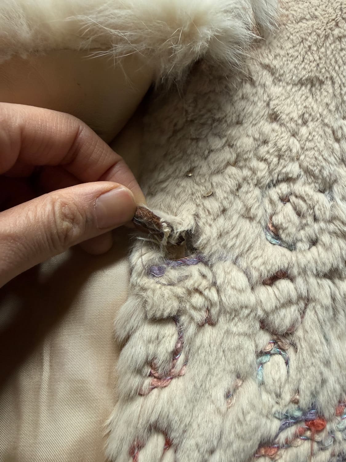 빈티지 비즈 퍼 자수 자켓 상품이미지5