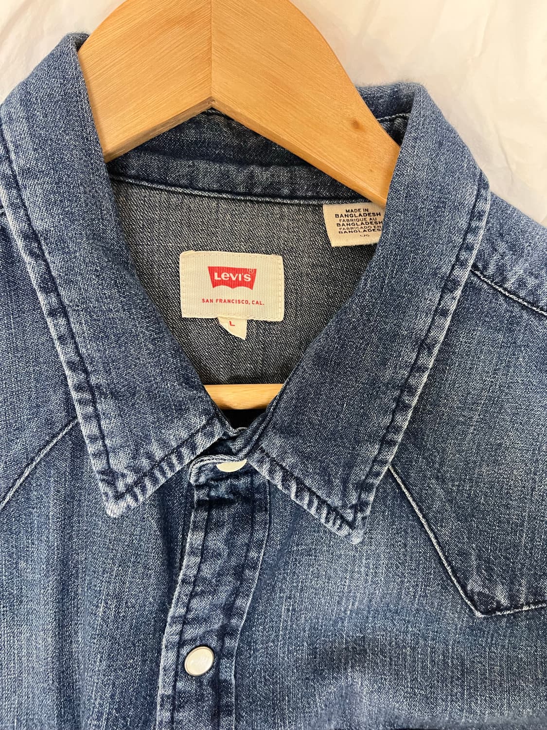 리바이스 웨스턴 셔츠 L 상품이미지2