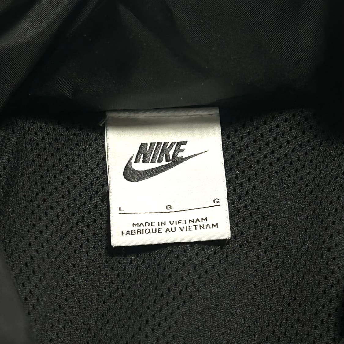 L 나이키 블랙 내장후드 반집업 아노락 0216 상품이미지4