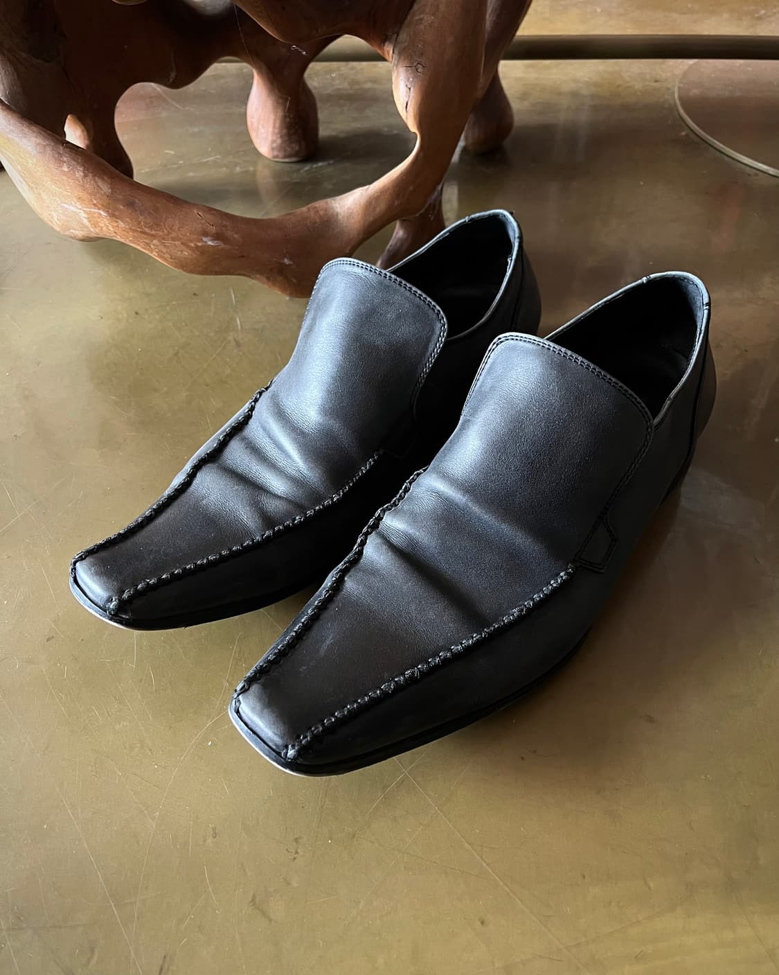 Whoop de doo Long-nose Leather Loafer 상품이미지2