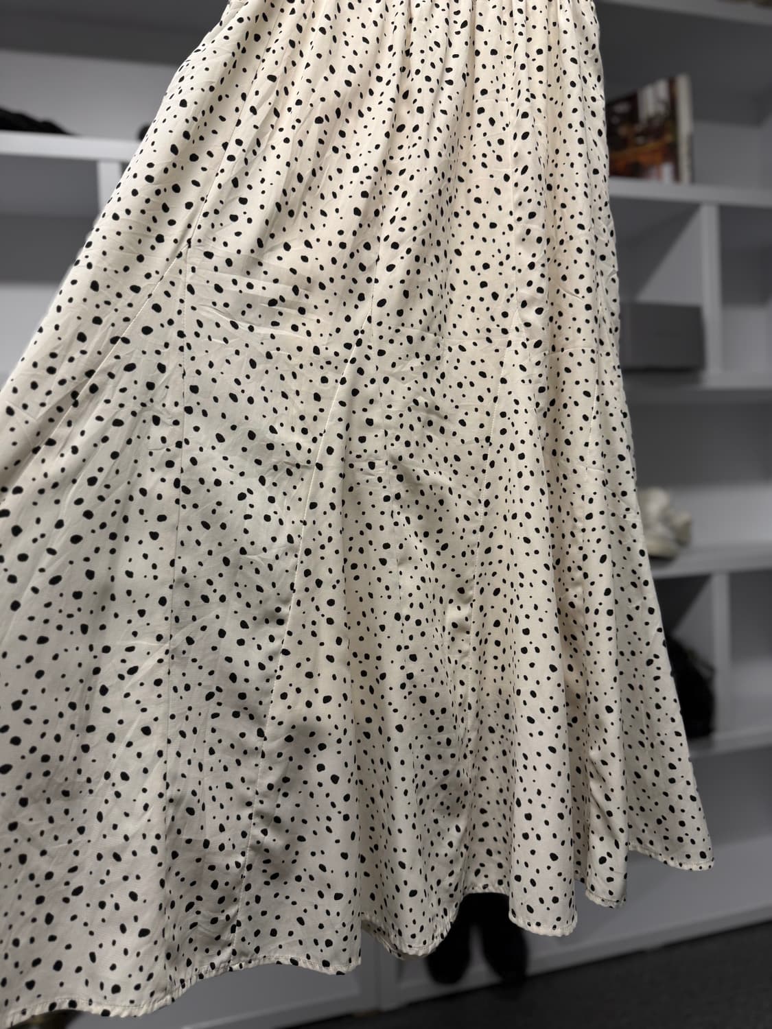 빈티지 폴카 도트 롱 스커트 상품이미지2