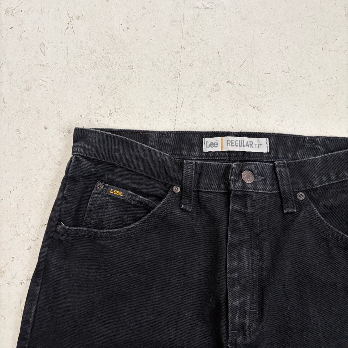 00s LEE 빈티지 흑청 데님팬츠 34x29 상품이미지4