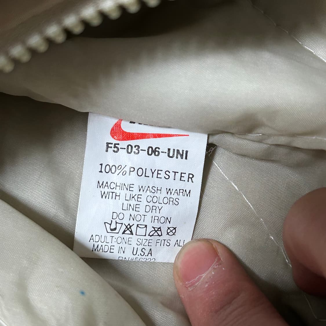 100 나이키 올드스쿨 베이지 점퍼 상품이미지5