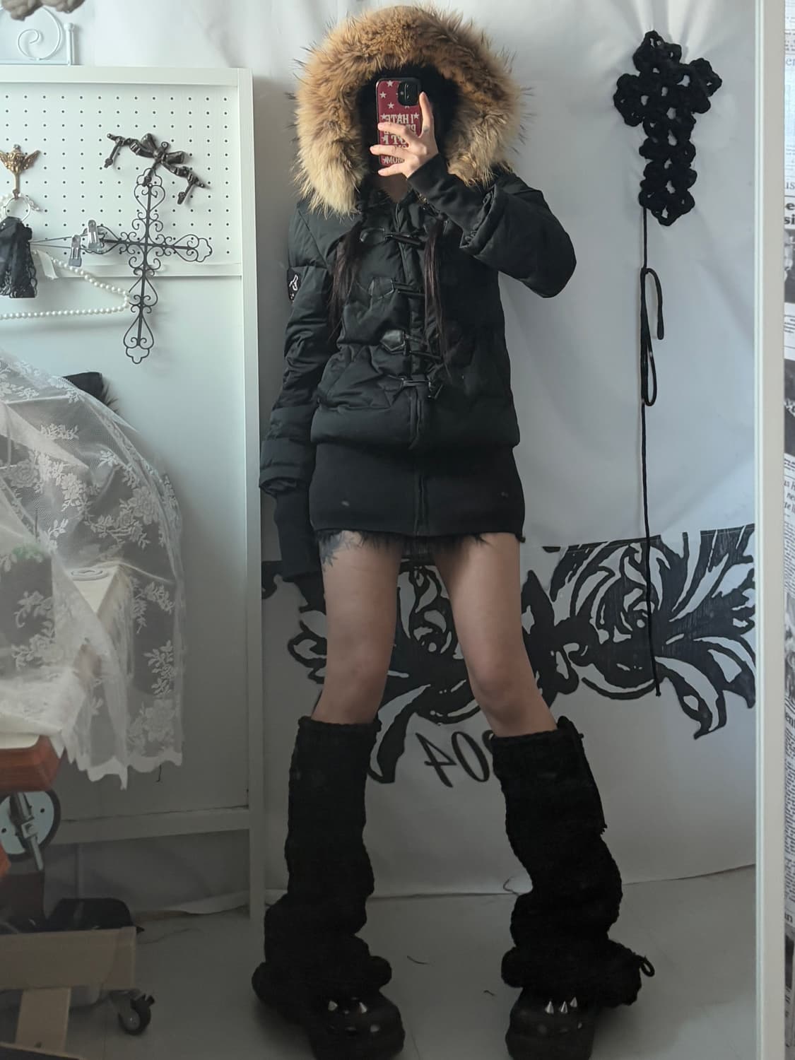 • Duffel coat fur padded coat 상품이미지5