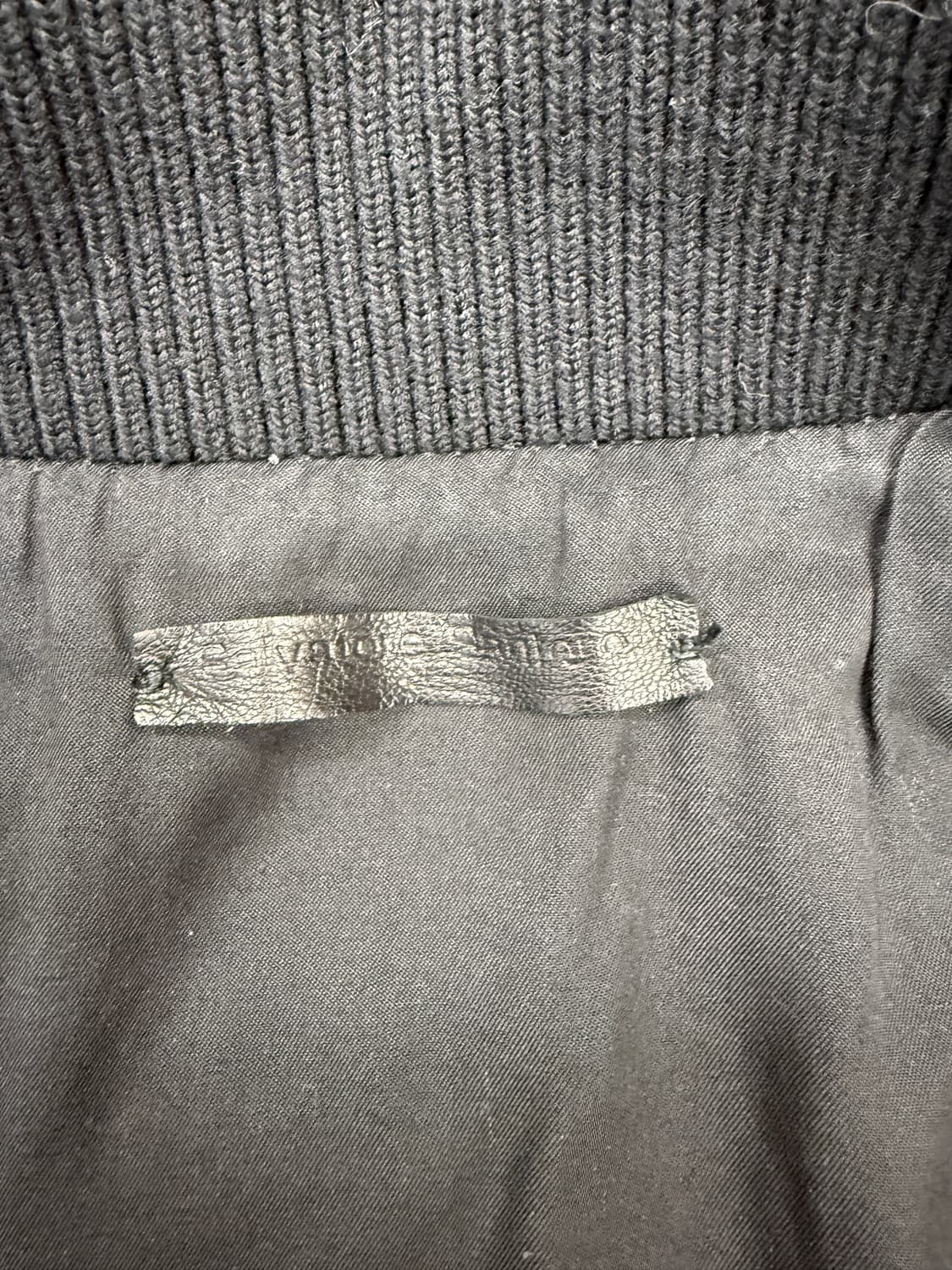 Salvatore santoro 파일럿 하이넥 램레더 자켓 상품이미지4