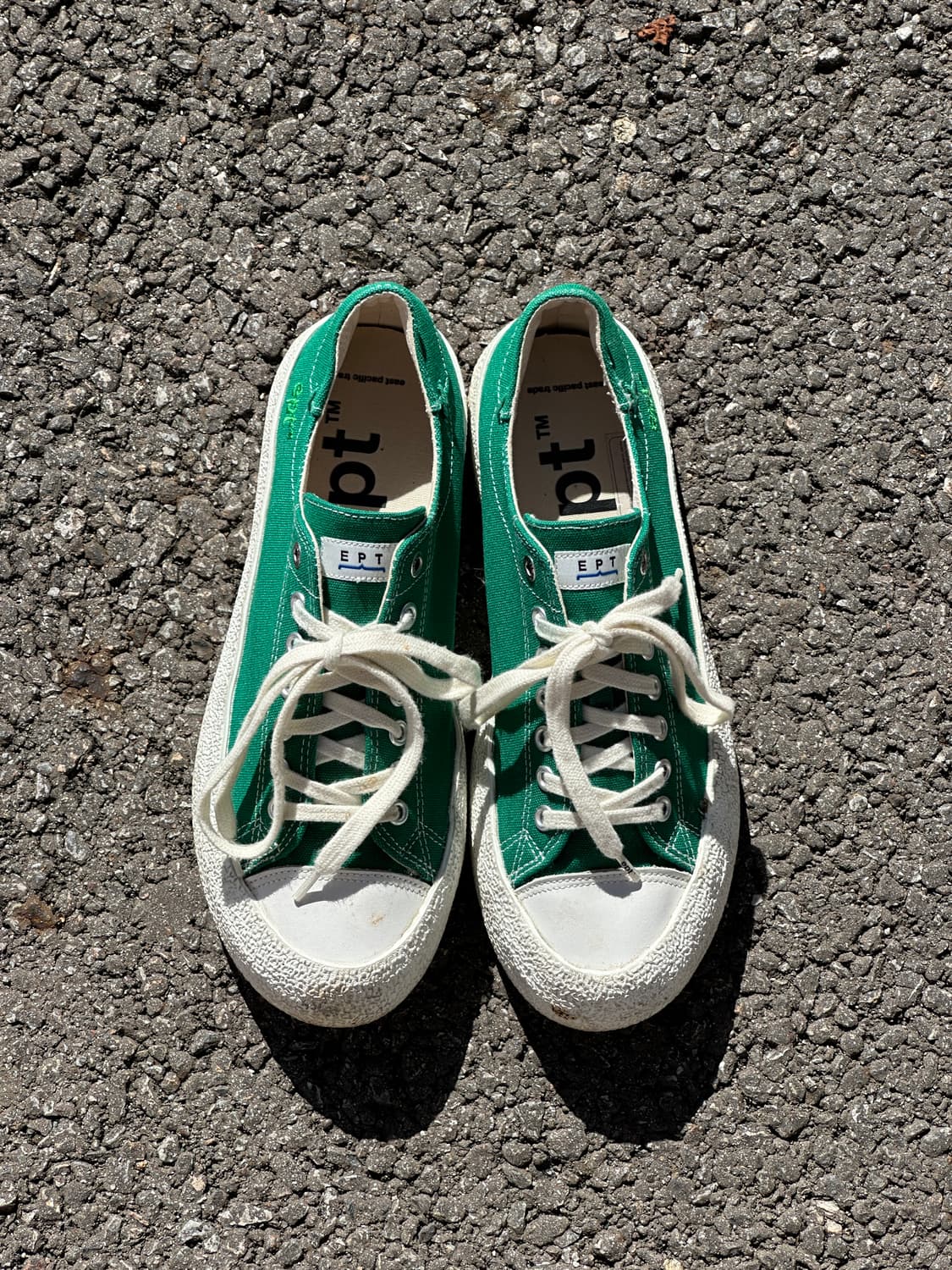 [260] EPT DIVE 캔버스 스니커즈 그린 로우탑 스케이트 슈즈 상품이미지2