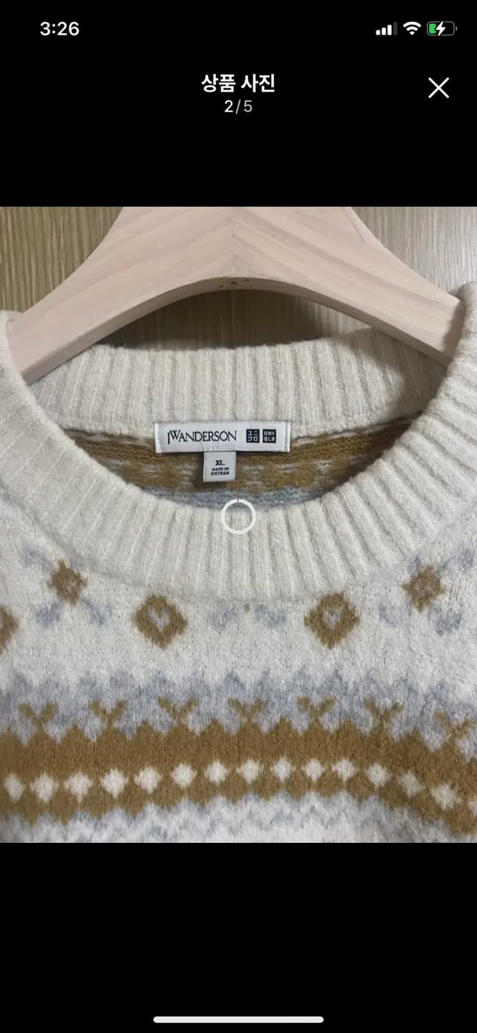 [UNIQLO] 유니클로 JW앤더슨 패턴 니트 XL사이즈 상품이미지2