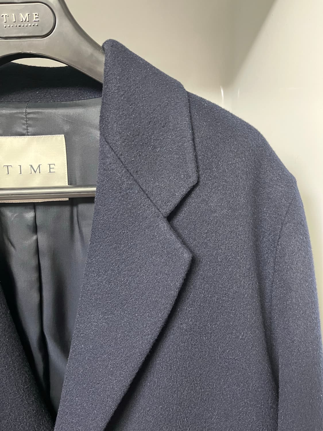 타임옴므 20주년 다크네이비 체스터 벨티드 코트 95사이즈 상품이미지3
