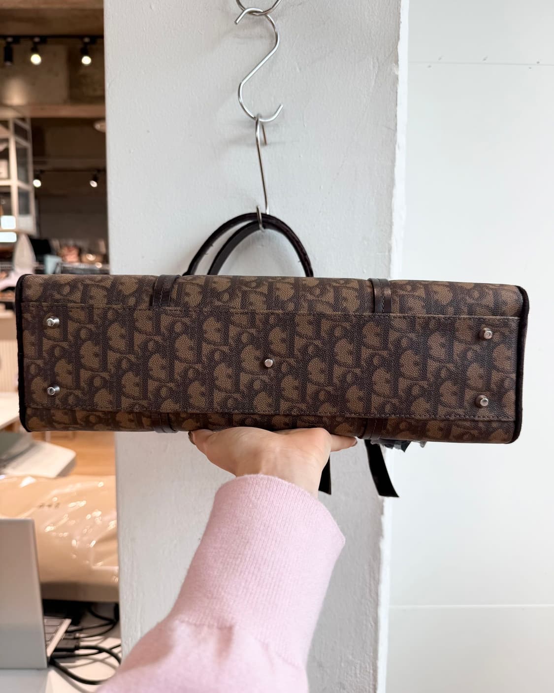 크리스찬 디올 브라운 로맨틱 오블리크 숄더백  상품이미지7