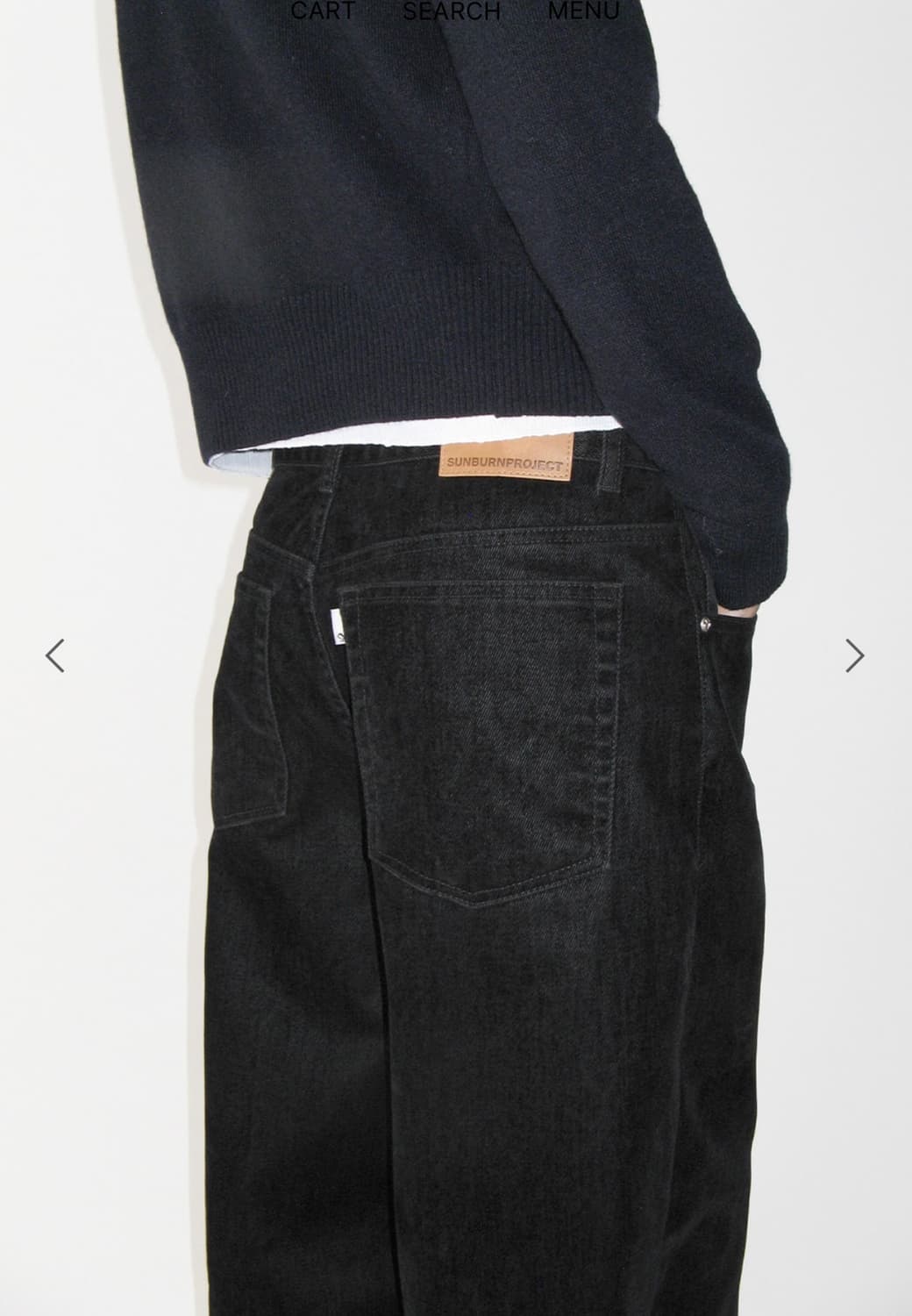 썬번프로젝트 VELVET TAPERED DENIM PANTS 팬츠 상품이미지3