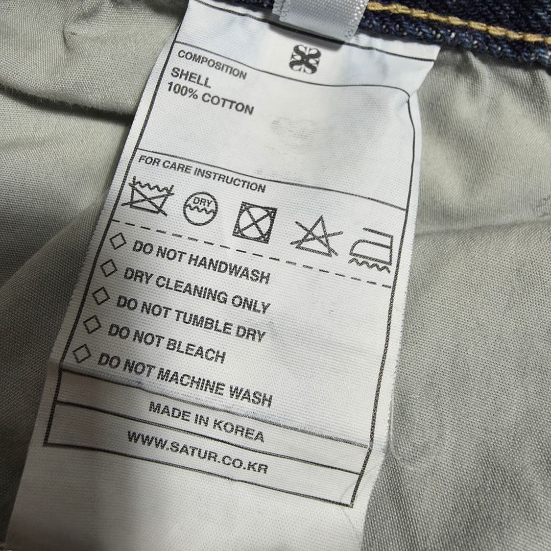 (M)SATUR 세터 브루클린 뉴트로 와이드 워시드 데님 팬츠 상품이미지6