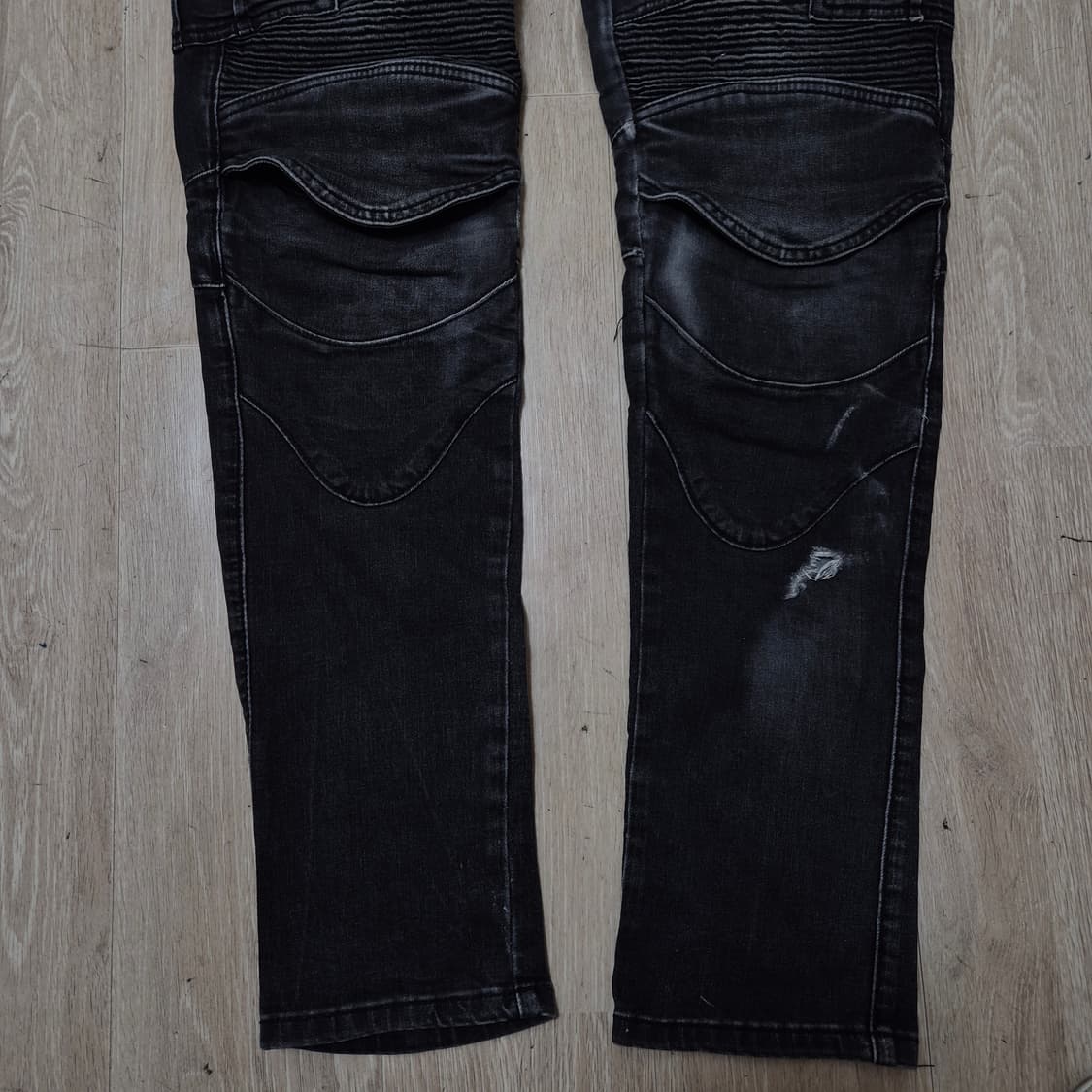 하이라이더 바이커진 블랙 데님 팬츠 (30) 상품이미지3