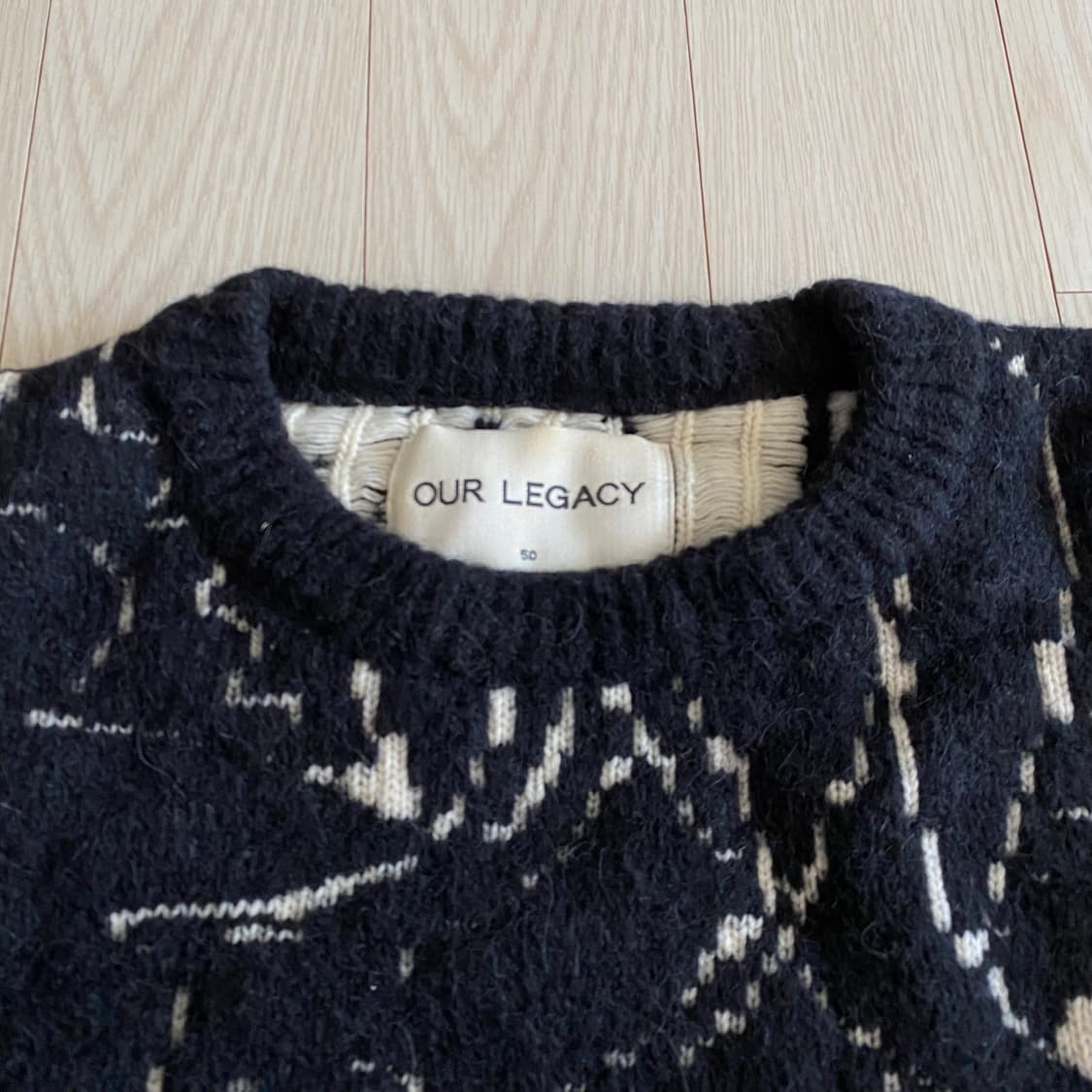 [50] 아워레가시 페이즐리 자카드 니트 상품이미지4