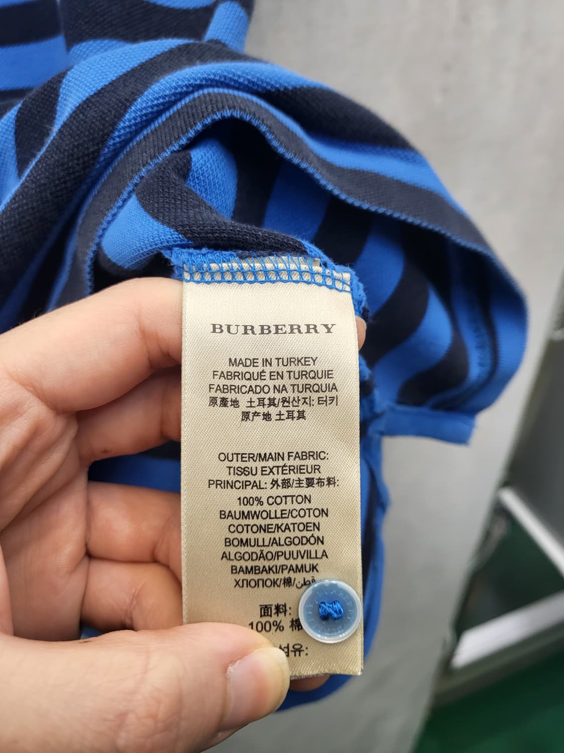 버버리 스트라이프 반팔 폴로티 상품이미지4