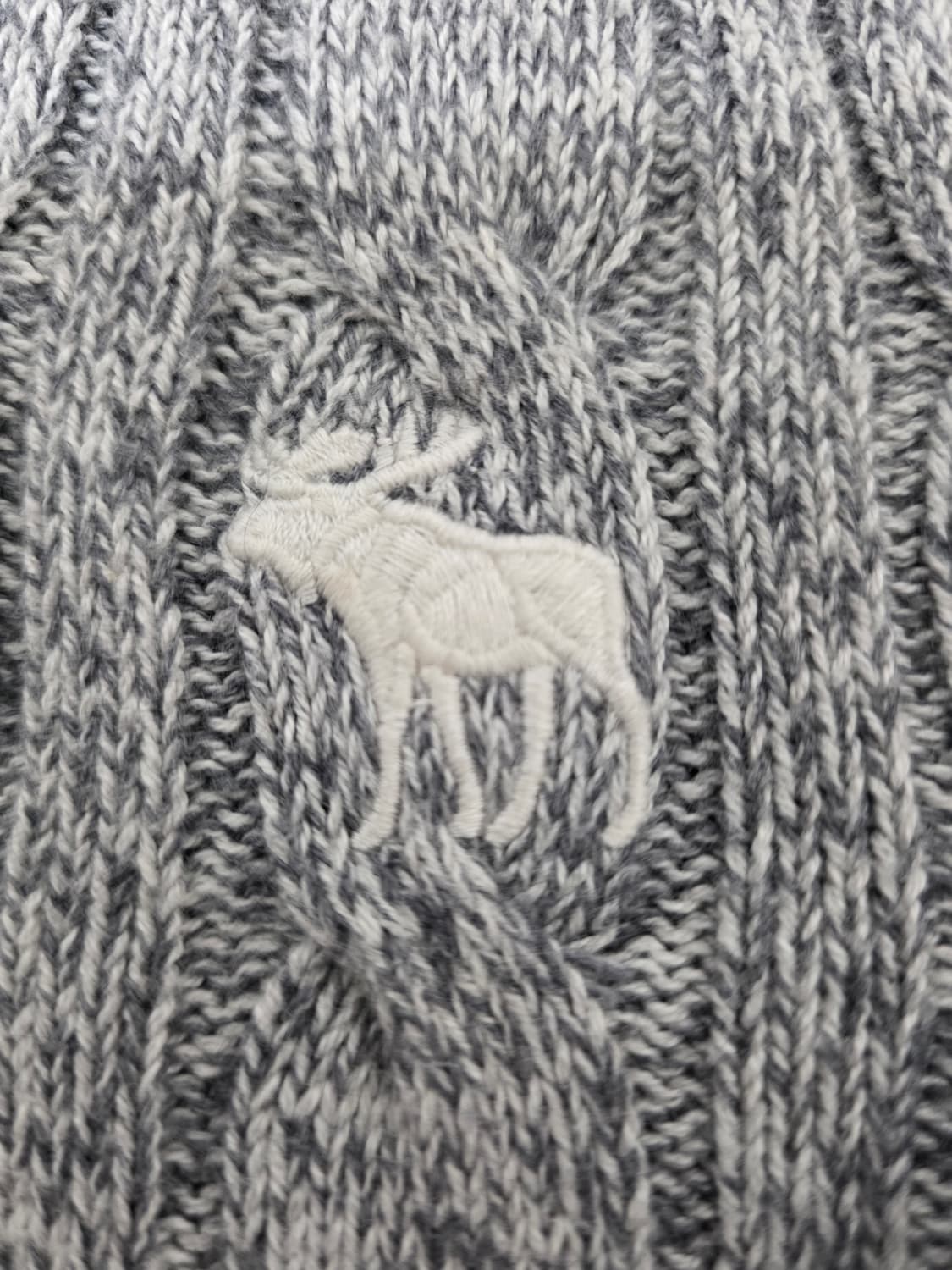 아베크롬비 캐시미어 블렌드 케이블 니트 M 상품이미지4