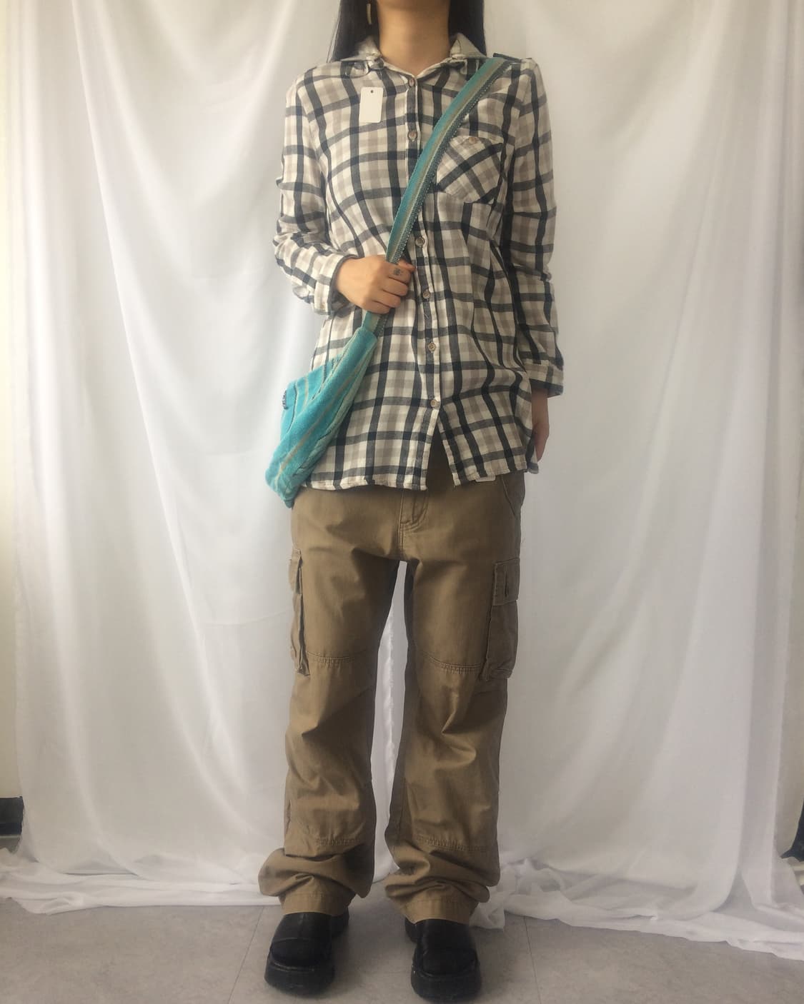 stripe pattern cross bag 상품이미지5