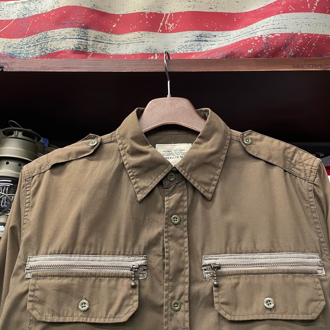 90s 아비렉스 U.S 에어포스 플라이트 셔츠 상품이미지3